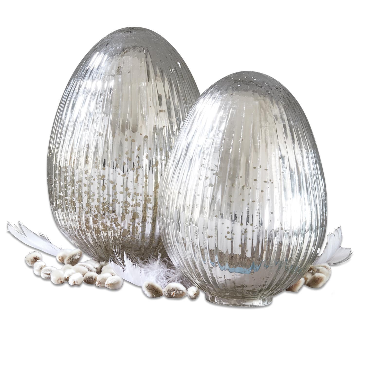 Lot de 2 œufs de Pâques Duvera