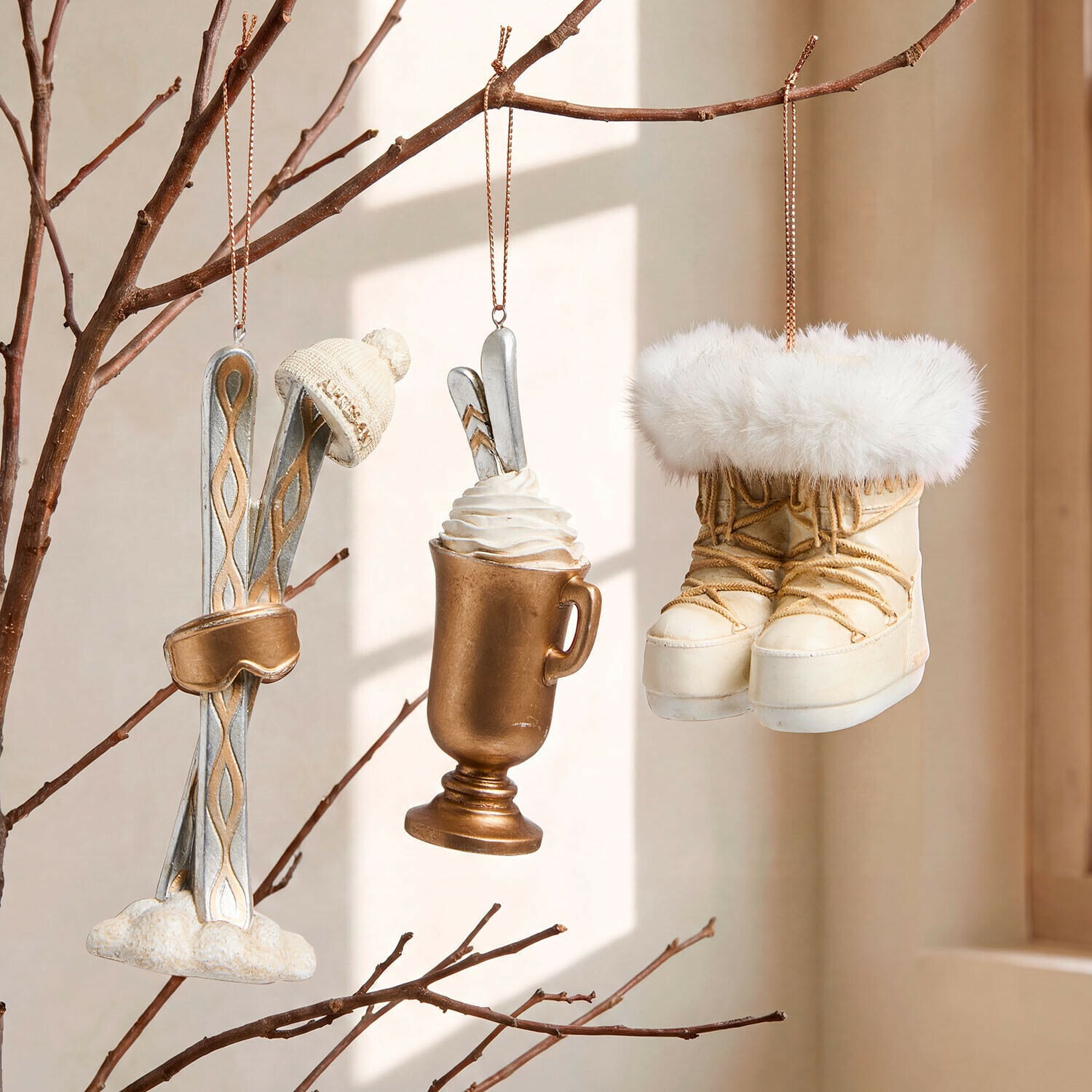 Lot de 3 décorations à suspendre Abilen