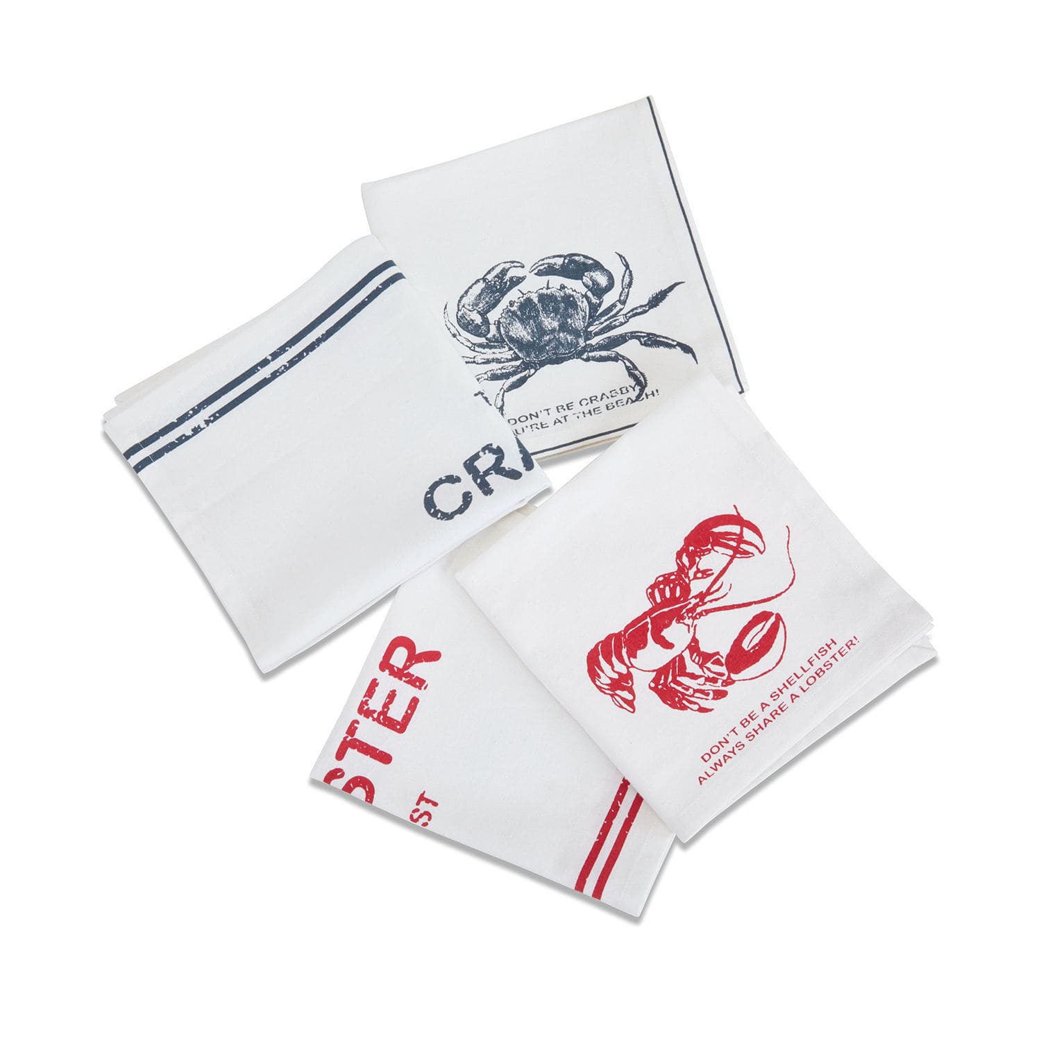Lot de 4 serviettes Lobster