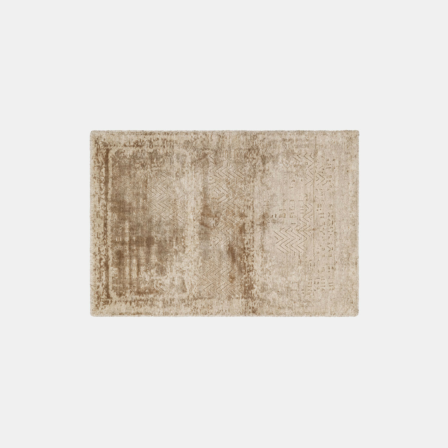 Tapis Ashmere Tapis beige avec motif subtil et texture douce, parfait pour salon et chambre à coucher