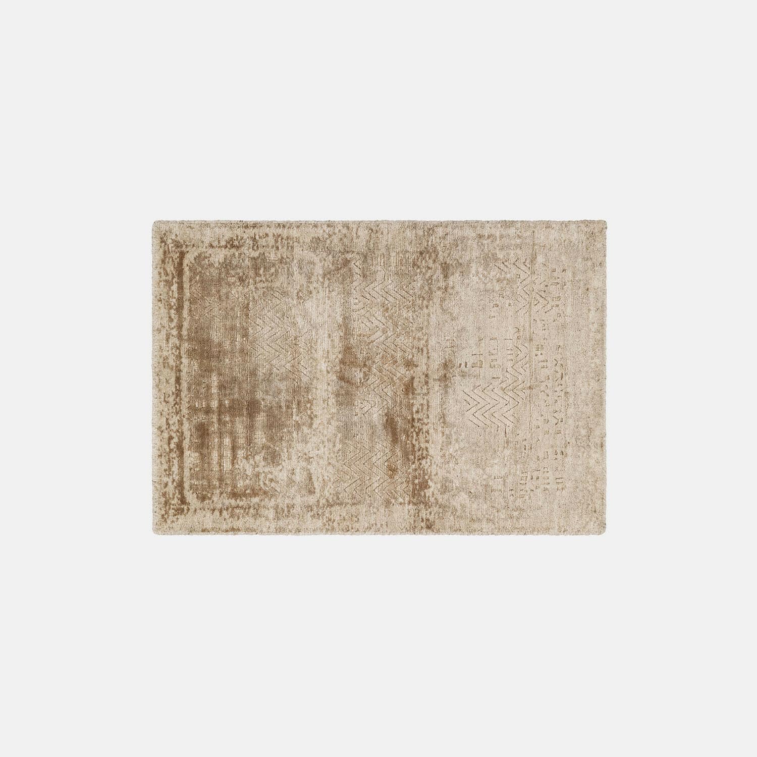 Tapis Ashmere Tapis beige avec motif subtil et texture douce, parfait pour salon et chambre à coucher