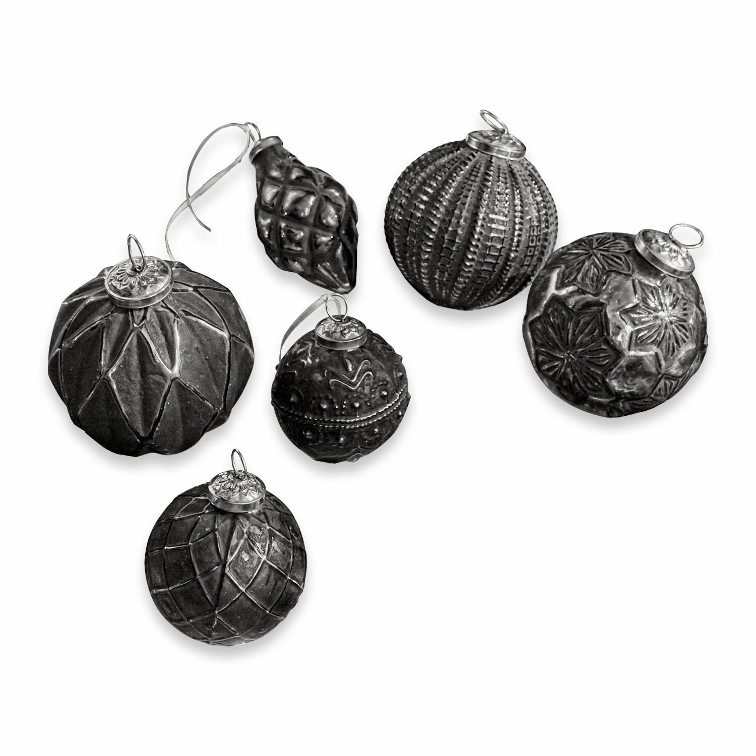 Lot de 6 décorations de Noël Villeurs