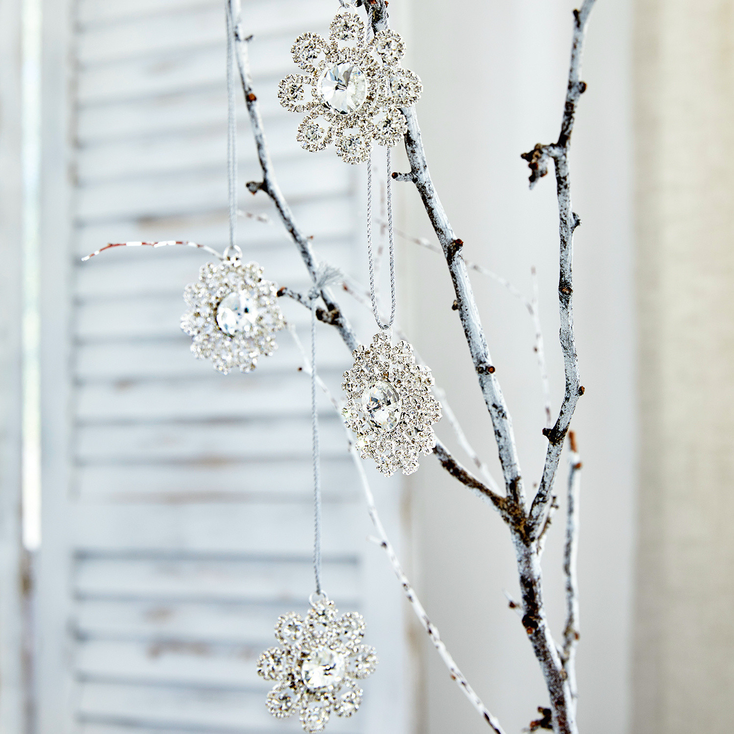 Lot de 4 décorations de Noël Ailly