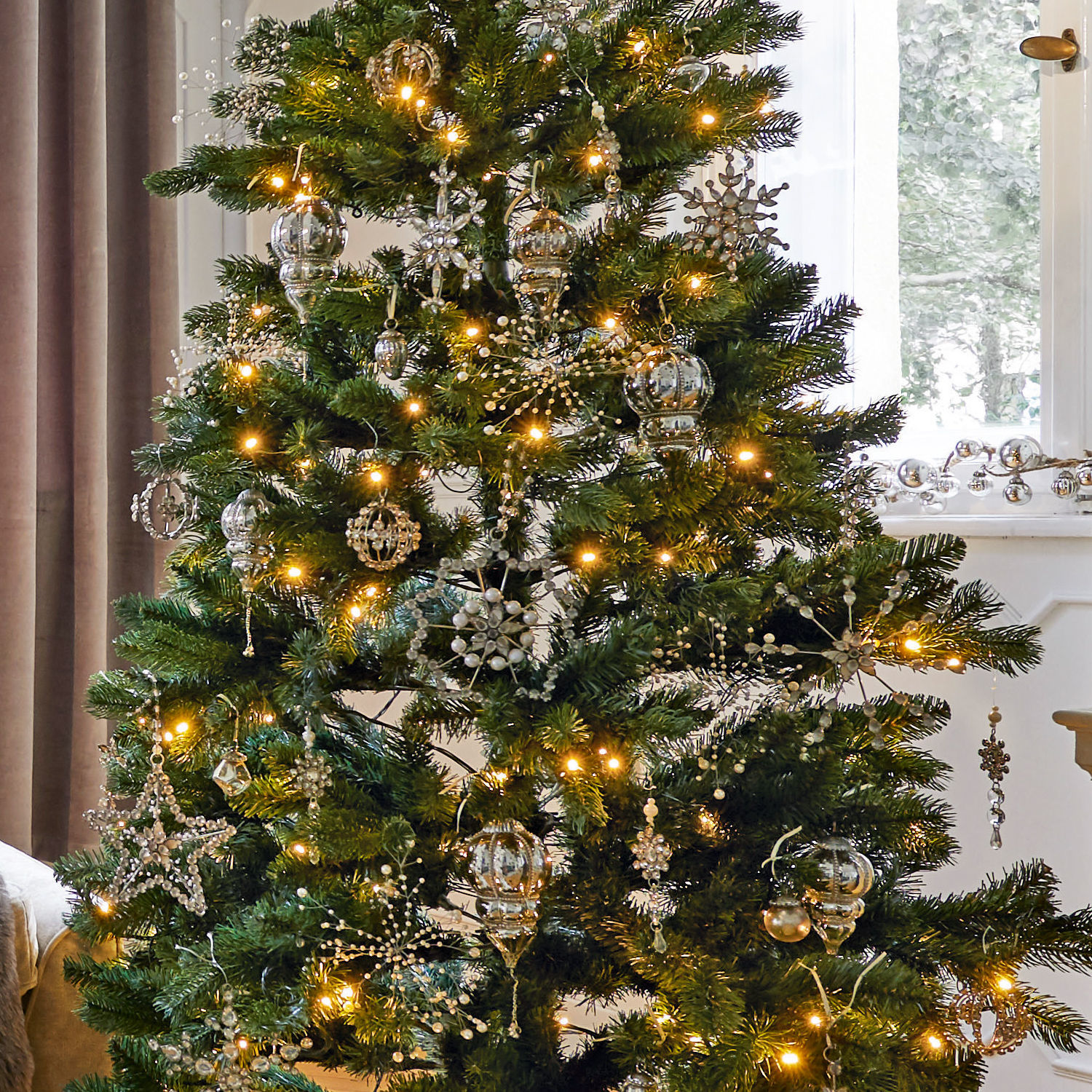 Lot de 2 décorations de Noël Merle