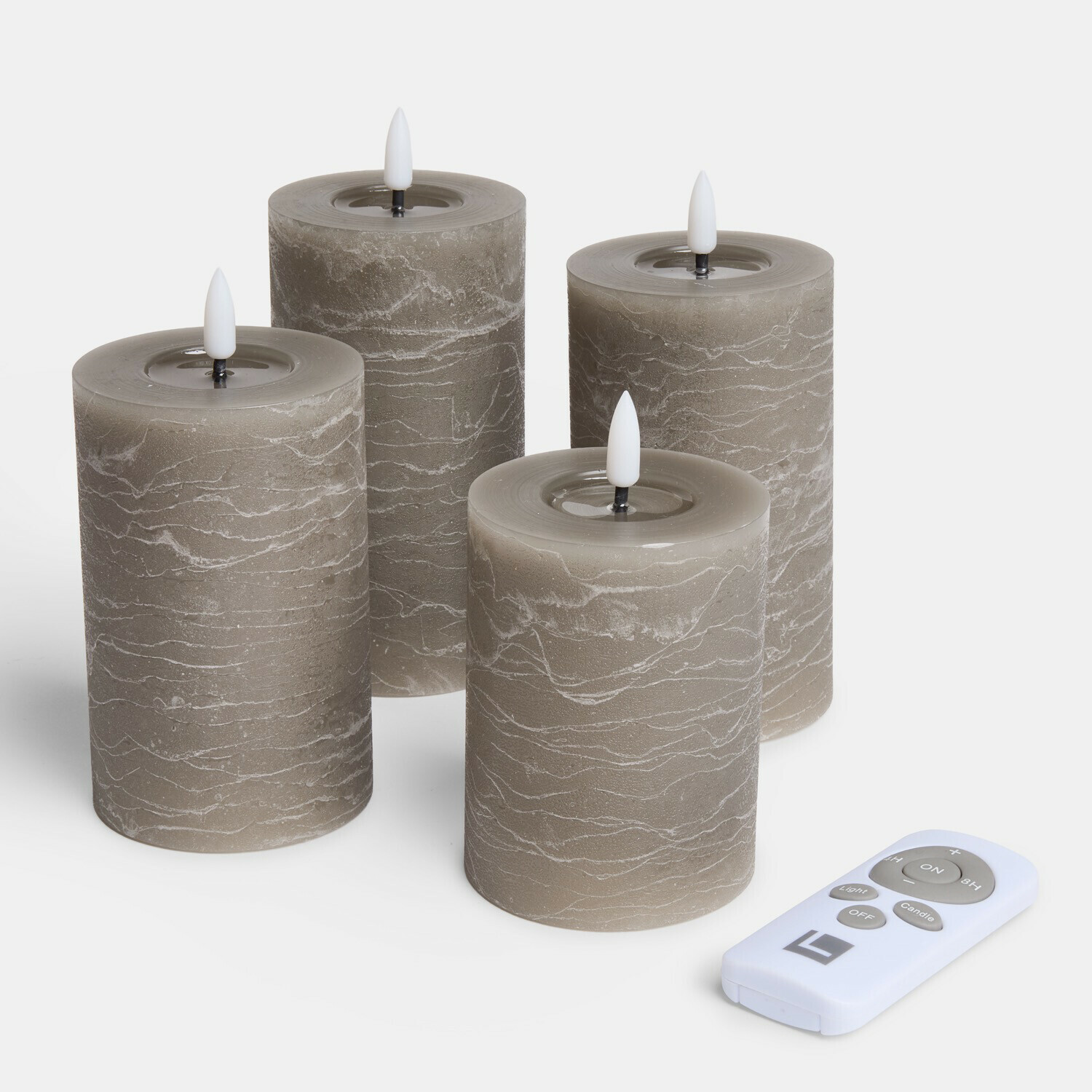 Lot de 4 bougies cylindriques à LED Ljusvik