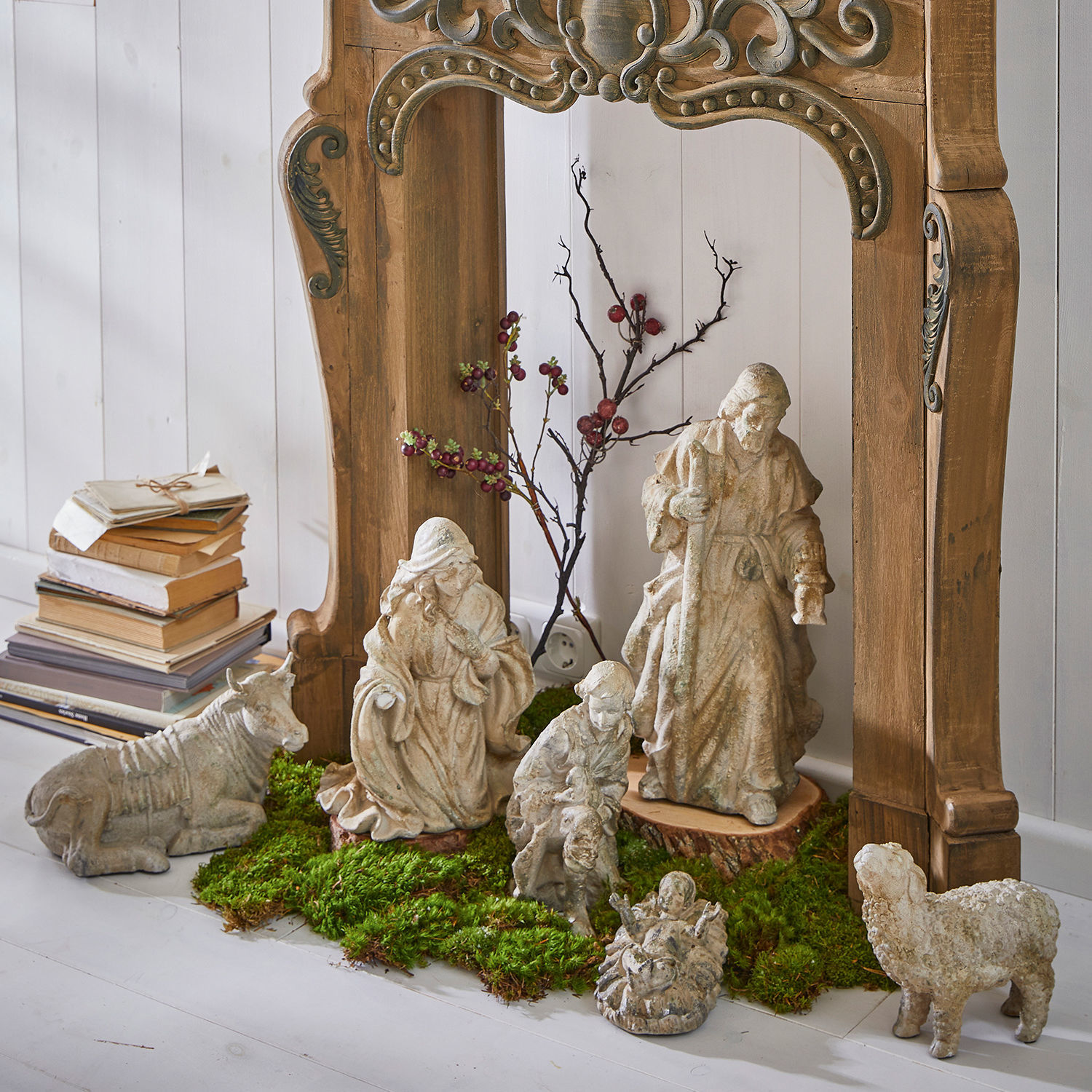 Lot de 6 santons Pouponnière