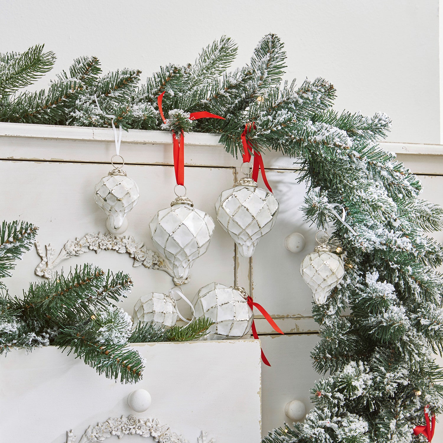 Lot de 6 décorations de Noël Cyrano