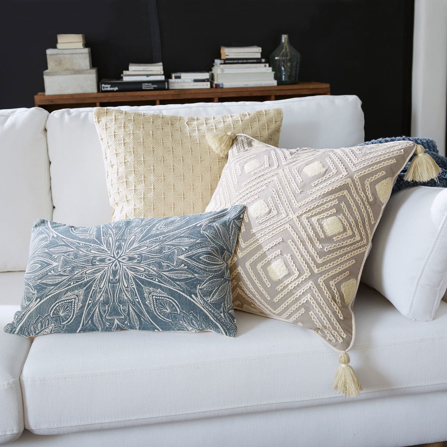 Lot de 3 housses de coussins Dupont