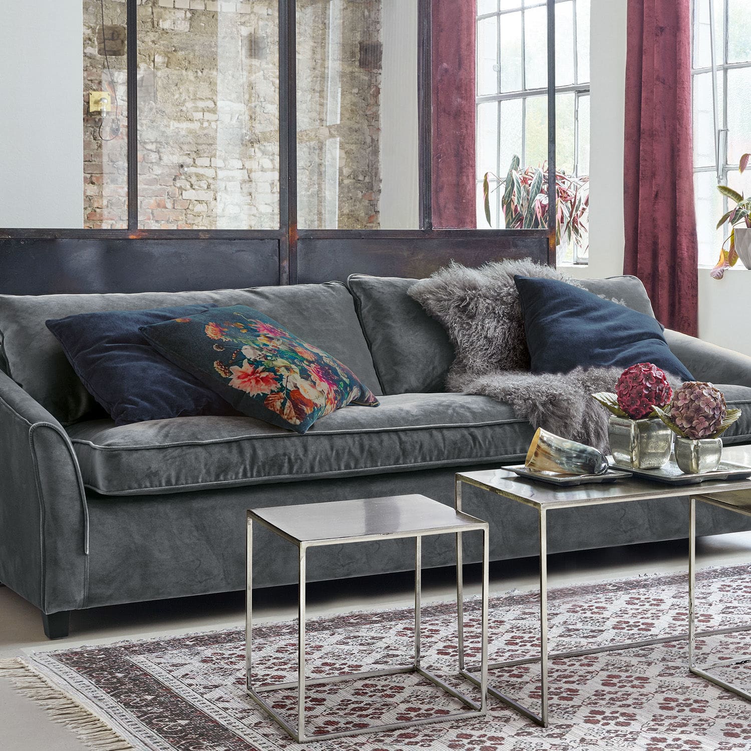Lot de 2 housses de coussins Asti