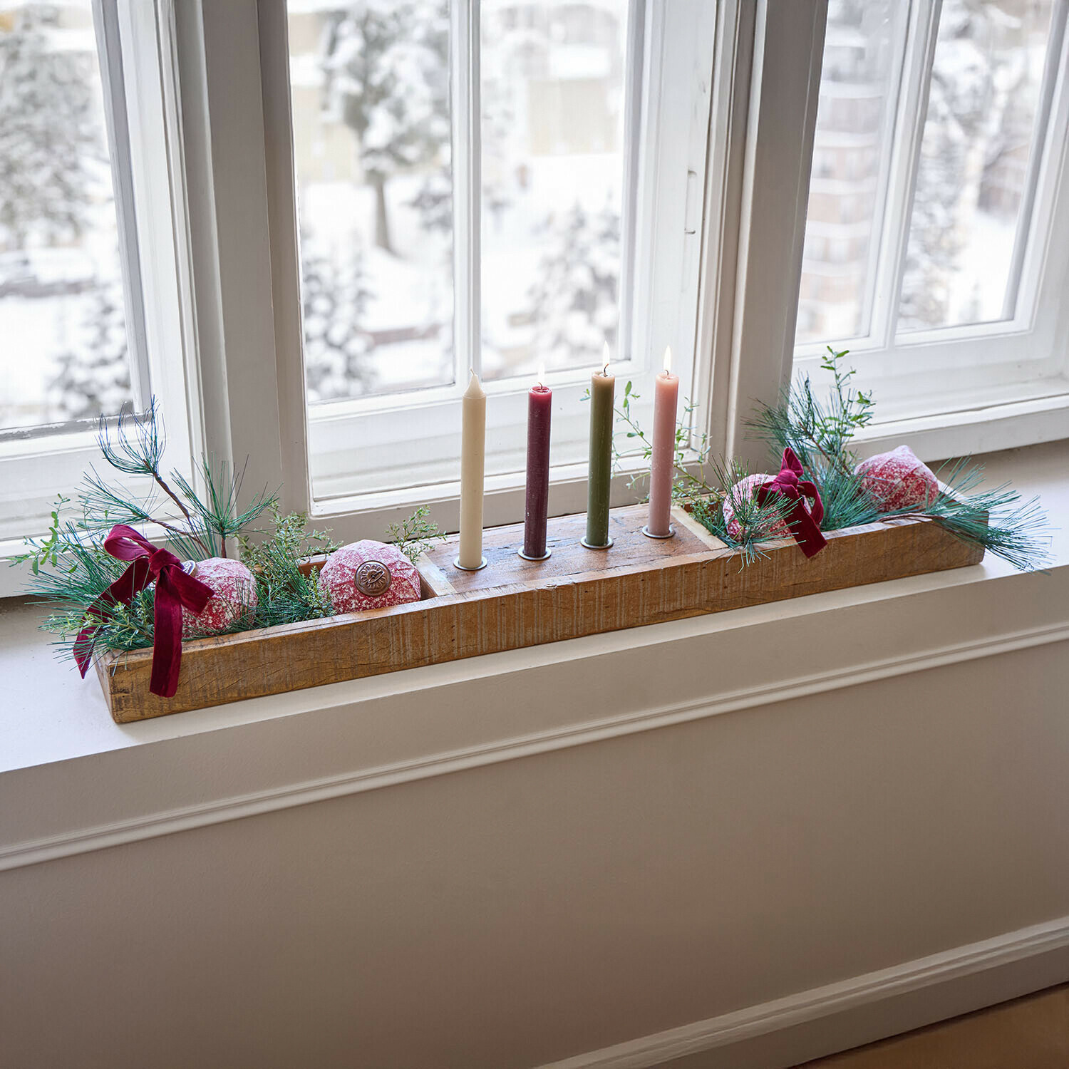 Lot de 4 boules de Noël Ysavelle