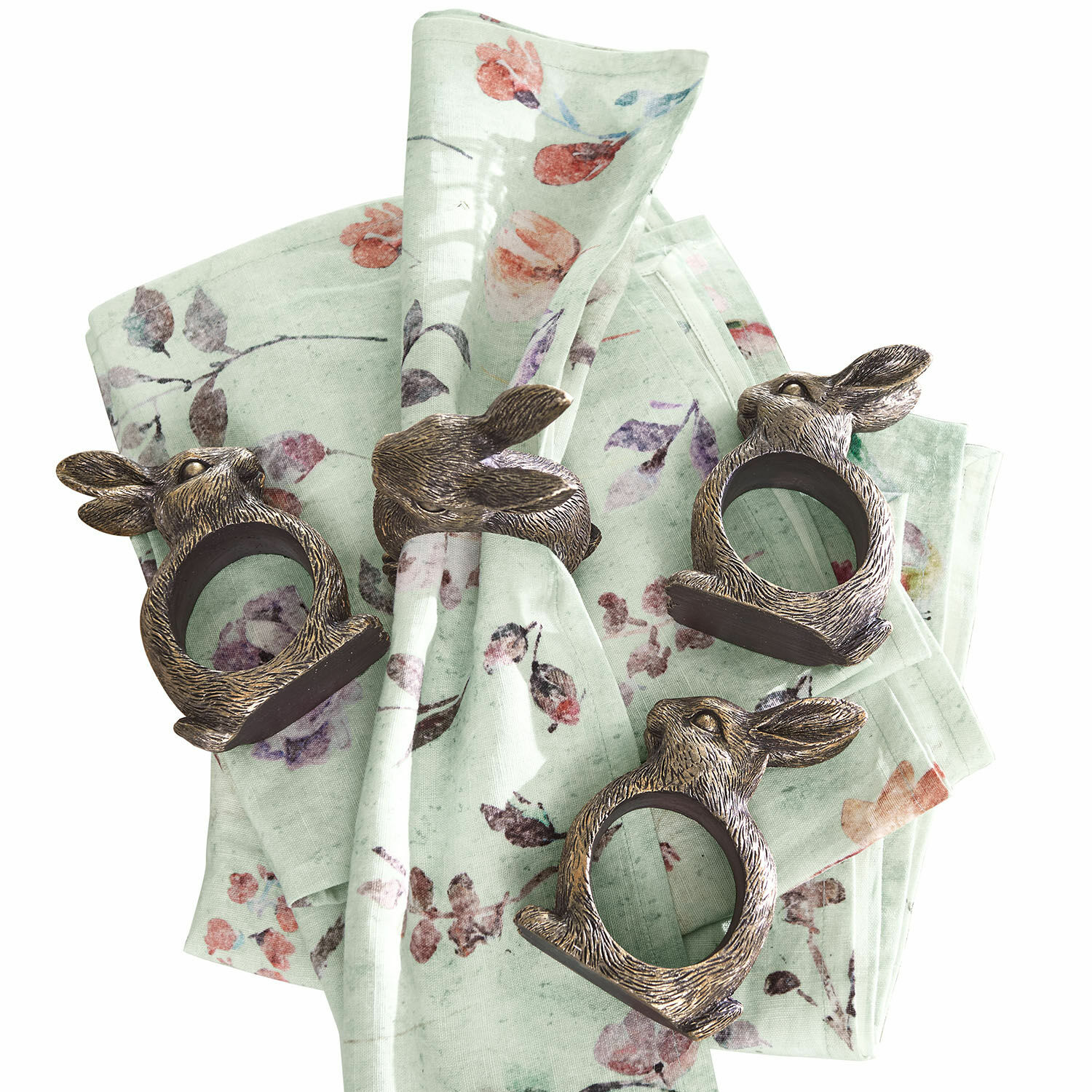 Lot de 4 ronds de serviettes Bresanto