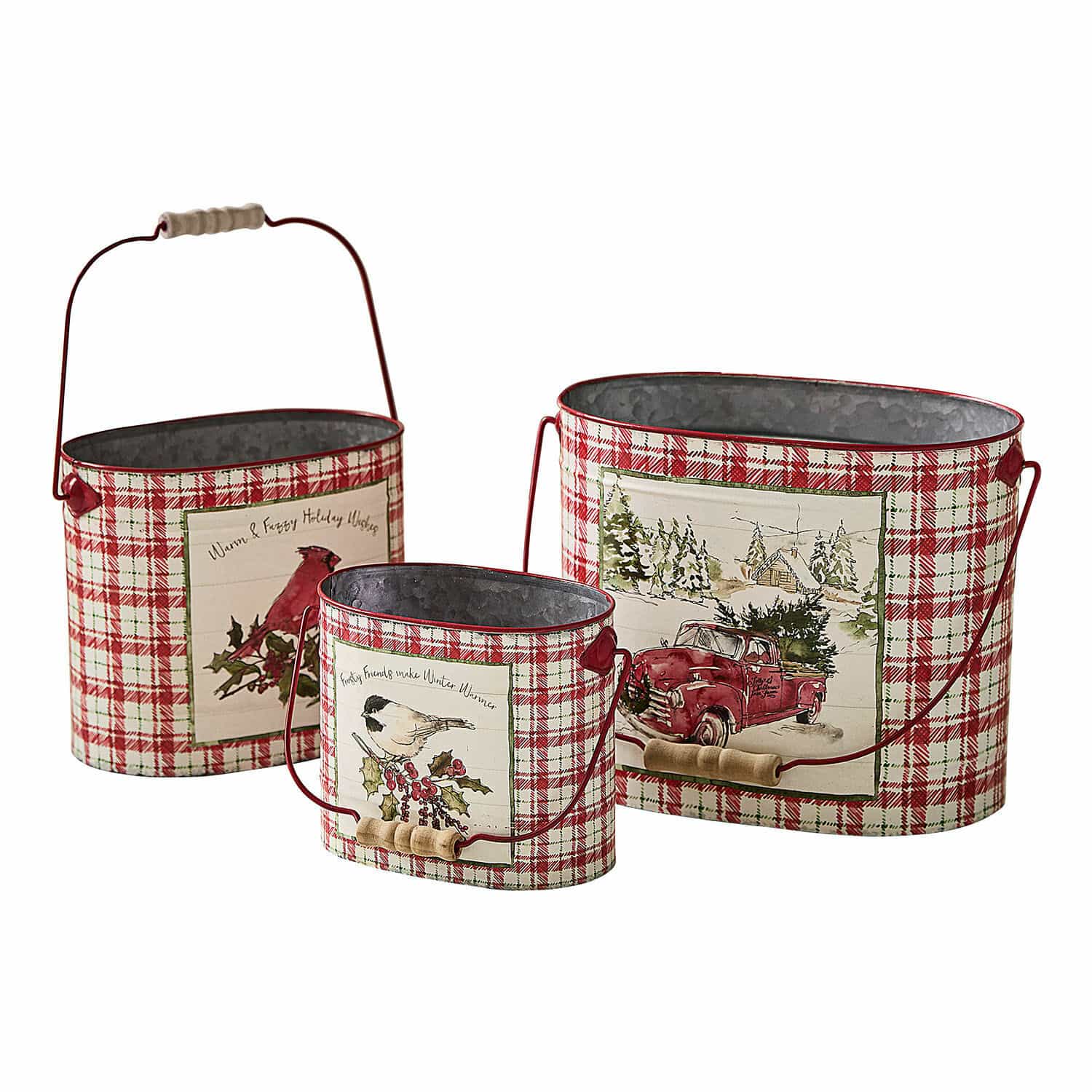 Lot de 3 cache-pots Fuzzy