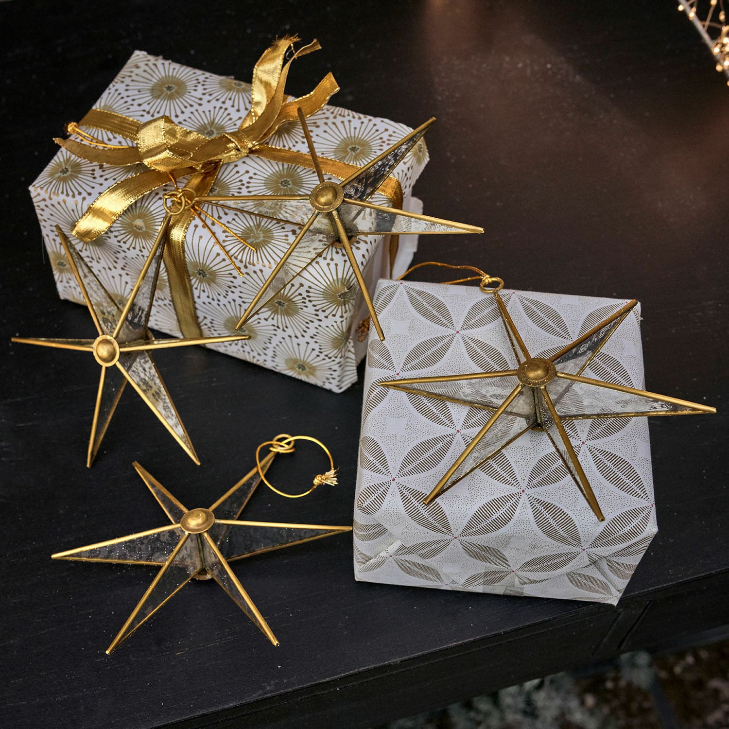 Lot de 4 décorations à suspendre Zaydan