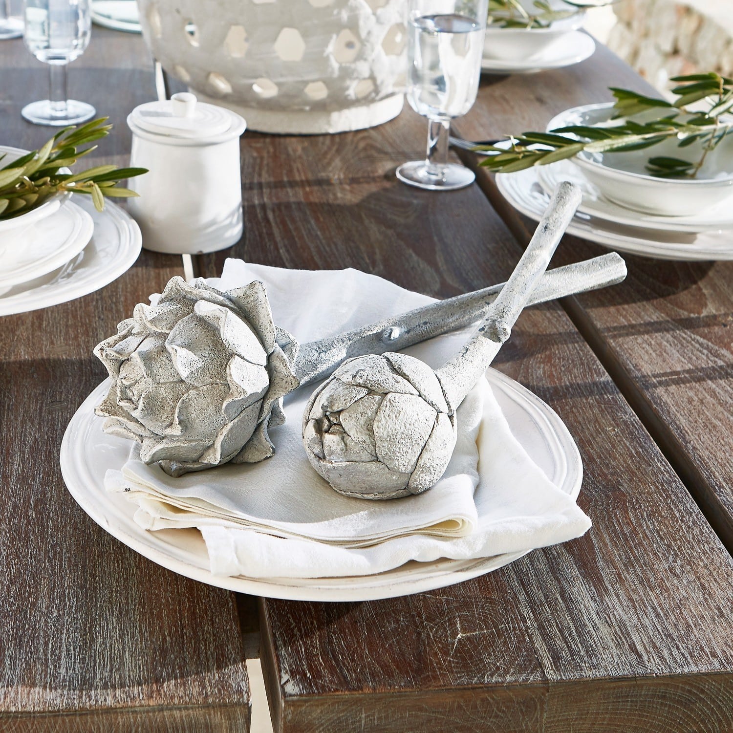 Lot de 2 décorations artichaut Myka