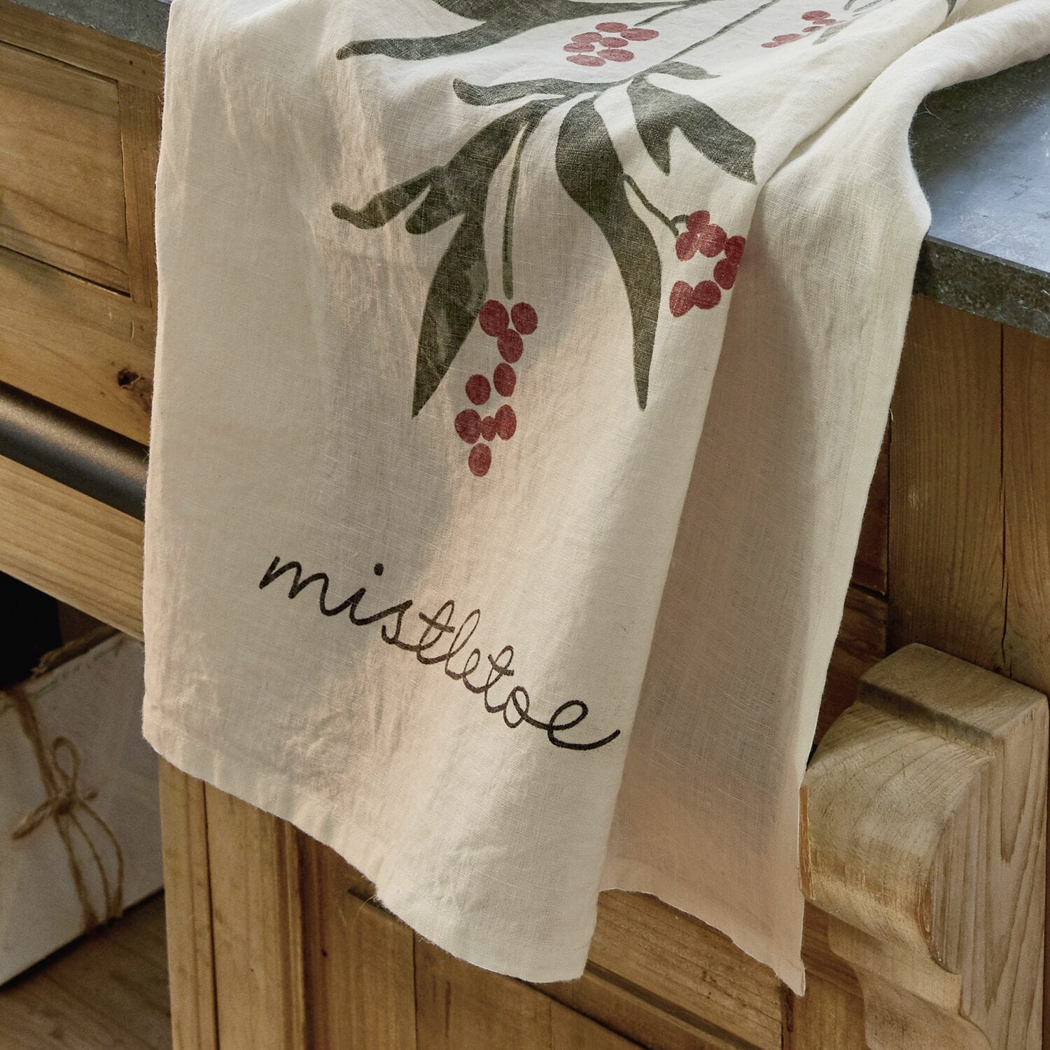 Lot de 2 torchons Mistletoe