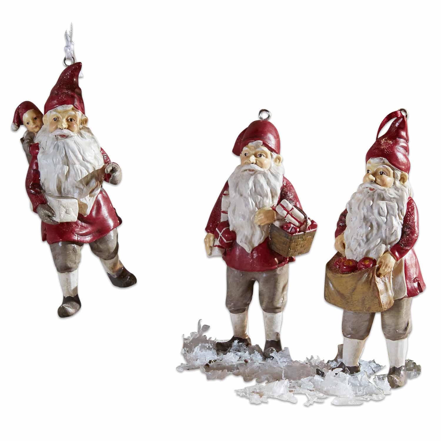 Lot de 3 décorations à suspendre Wichtel