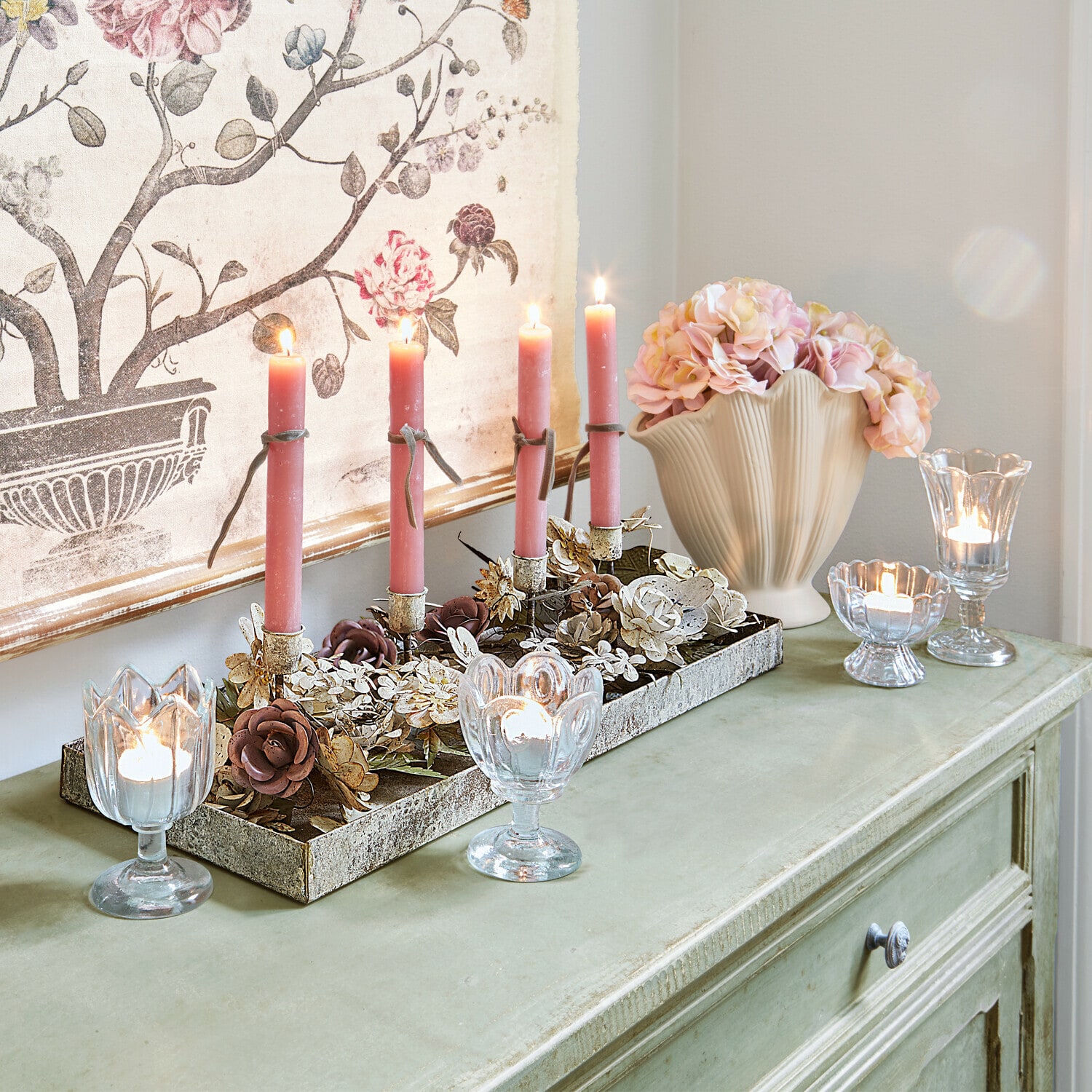 Lot de 4 photophores Amisette