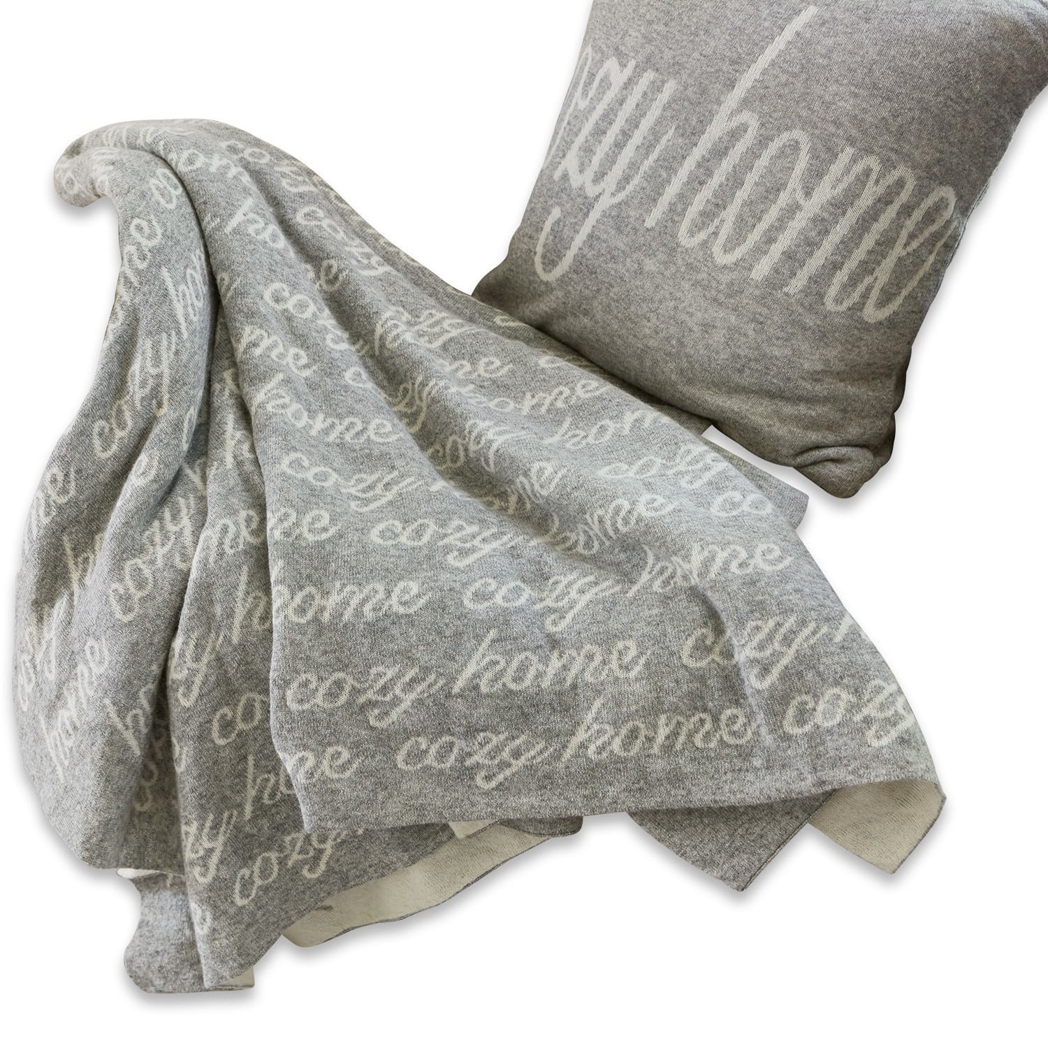Plaid et coussin Cozy