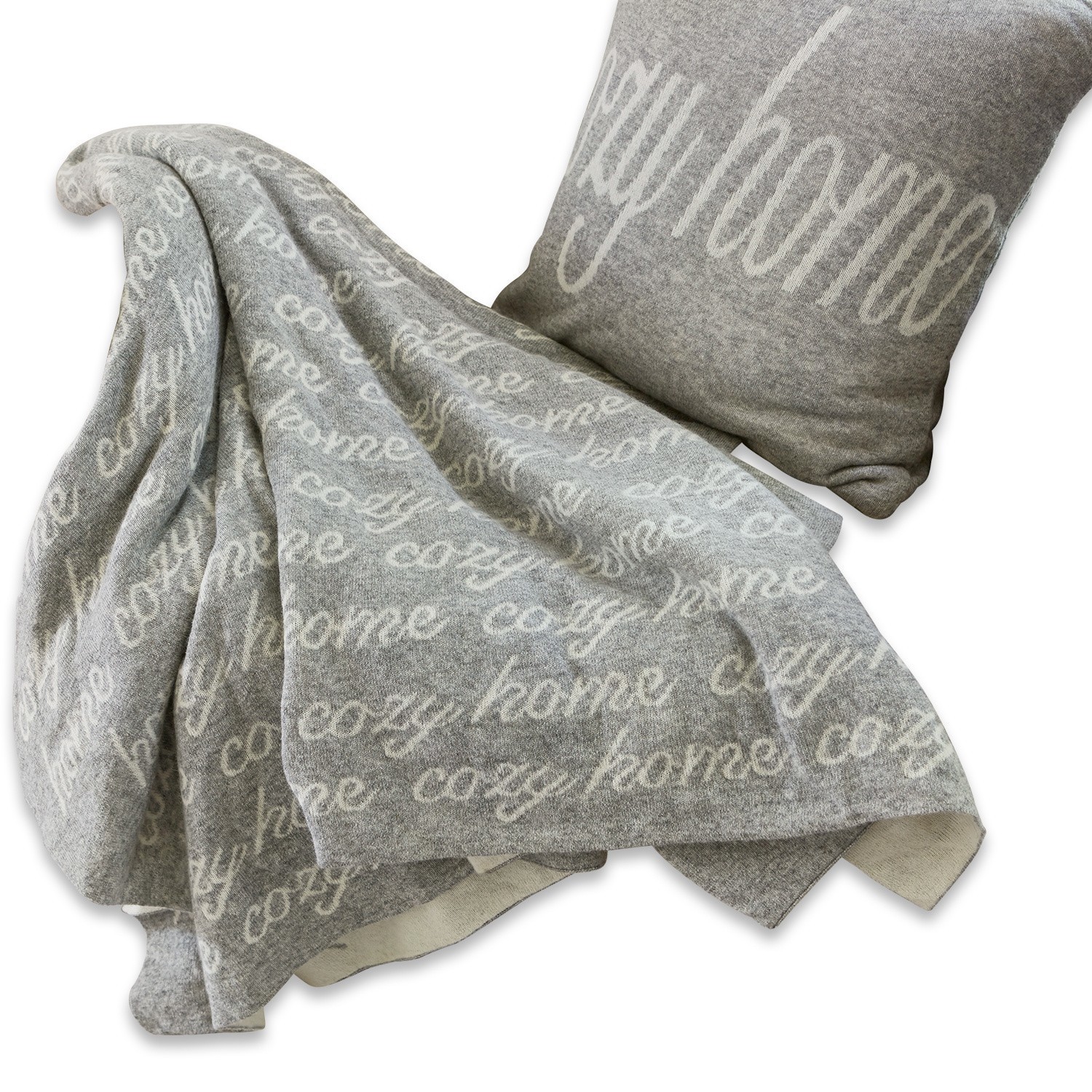 Plaid et coussin Cozy