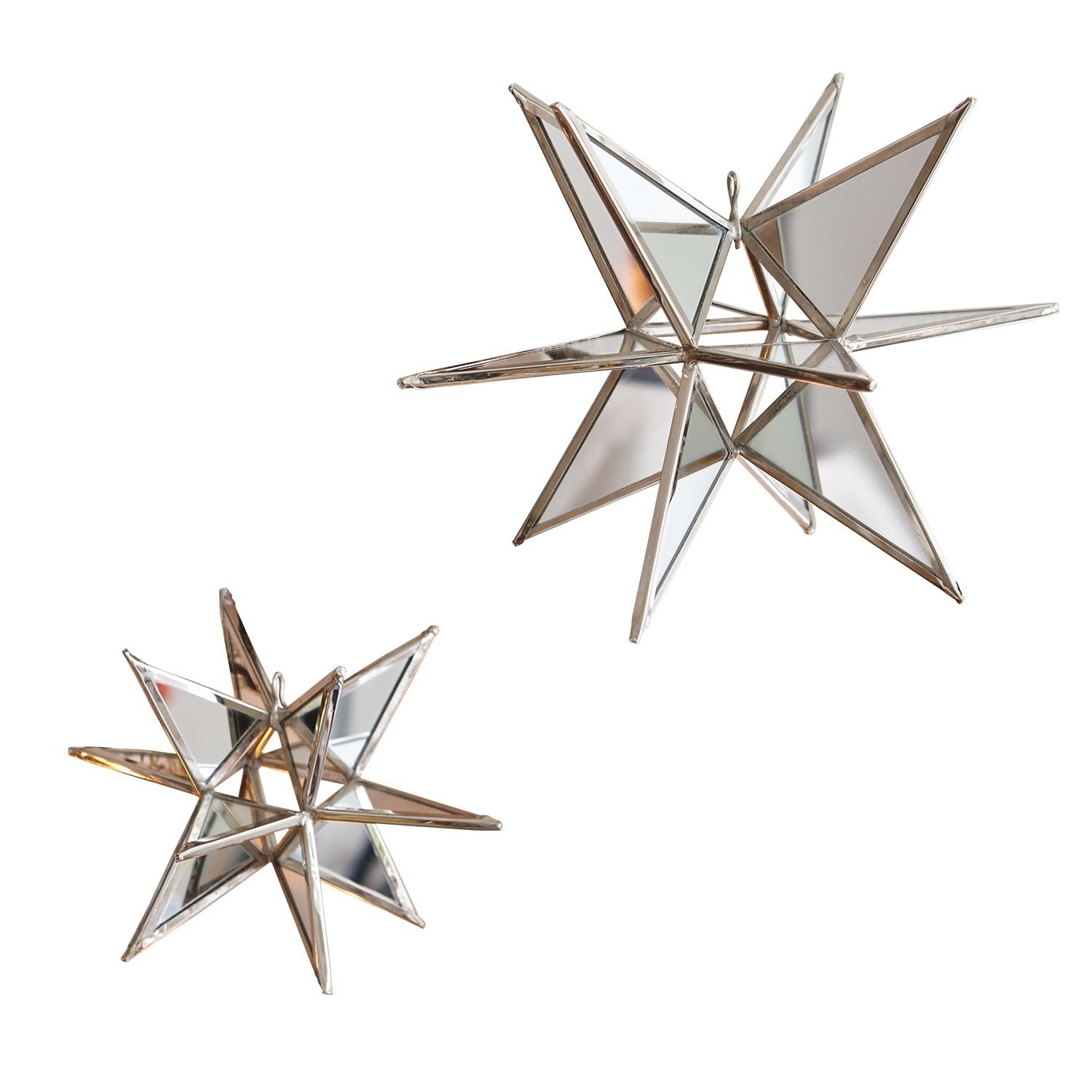 Lot de 2 décorations étoile Iven