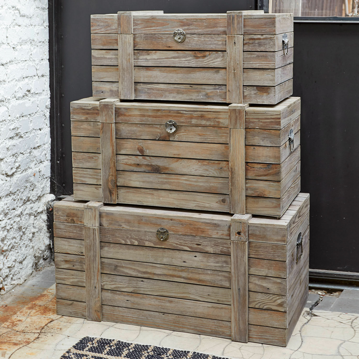 Lot de 3 malles Morley