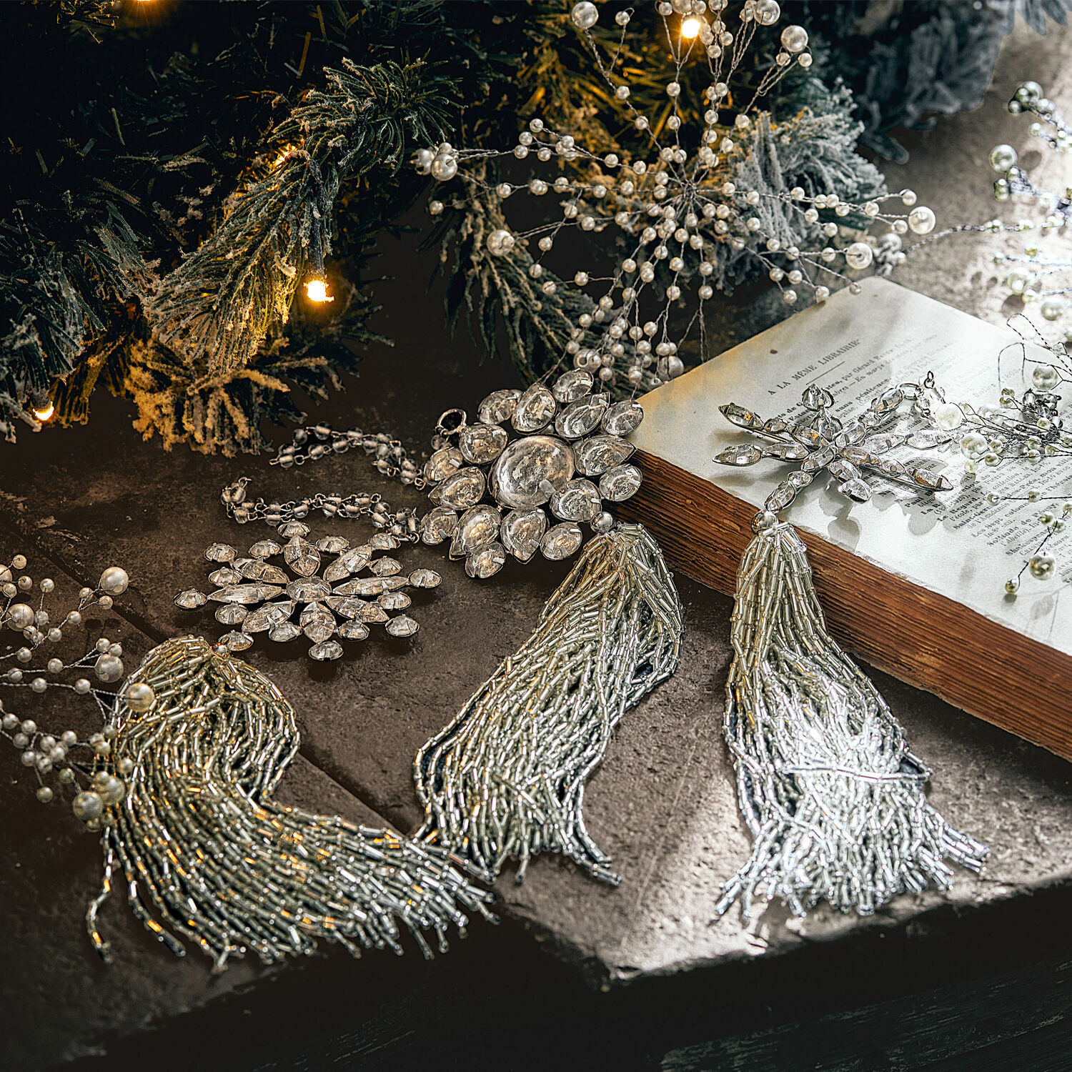 Lot de 3 décorations de Noël Pirey