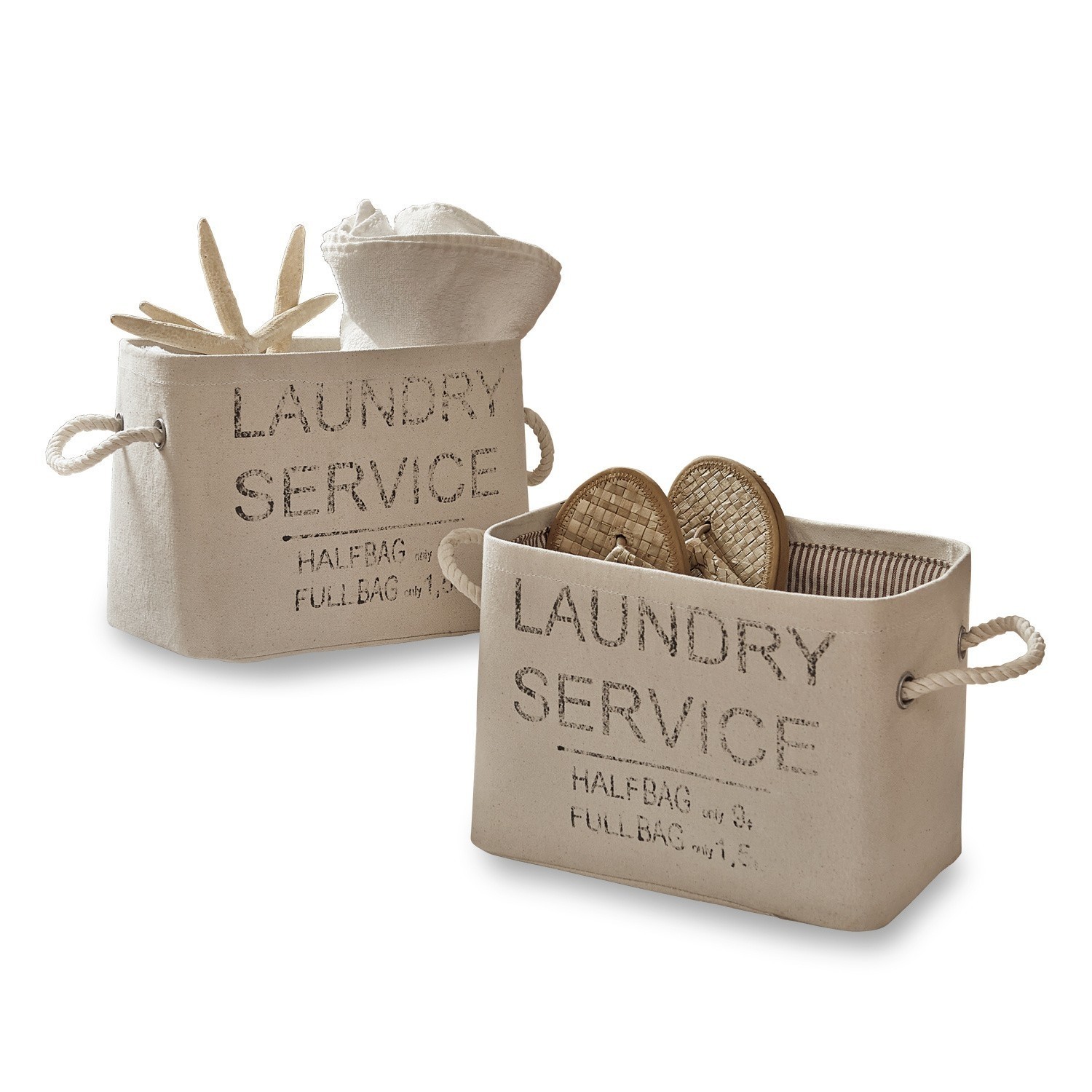 Lot de 2 paniers Laundry