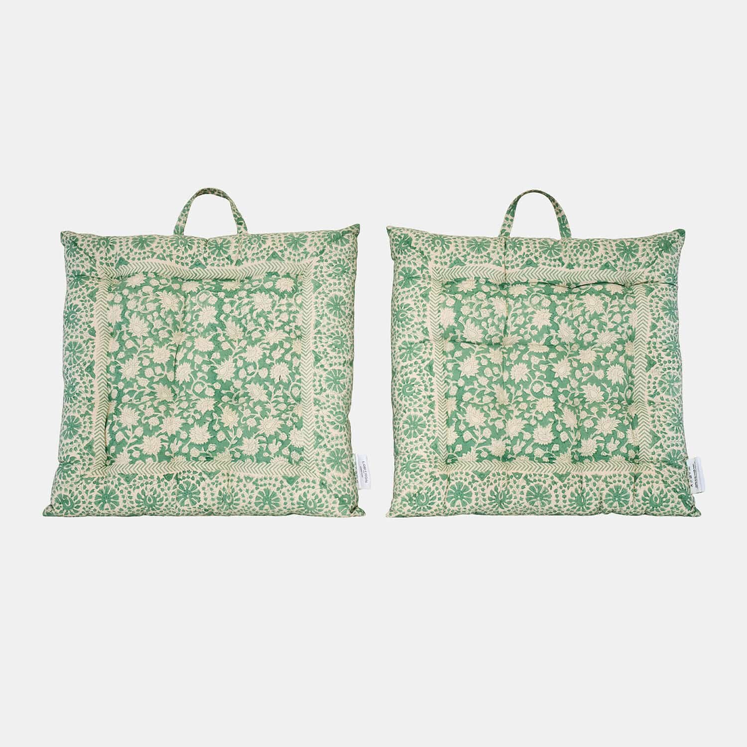 Lot de 2 coussins d’assise Fleuronnes