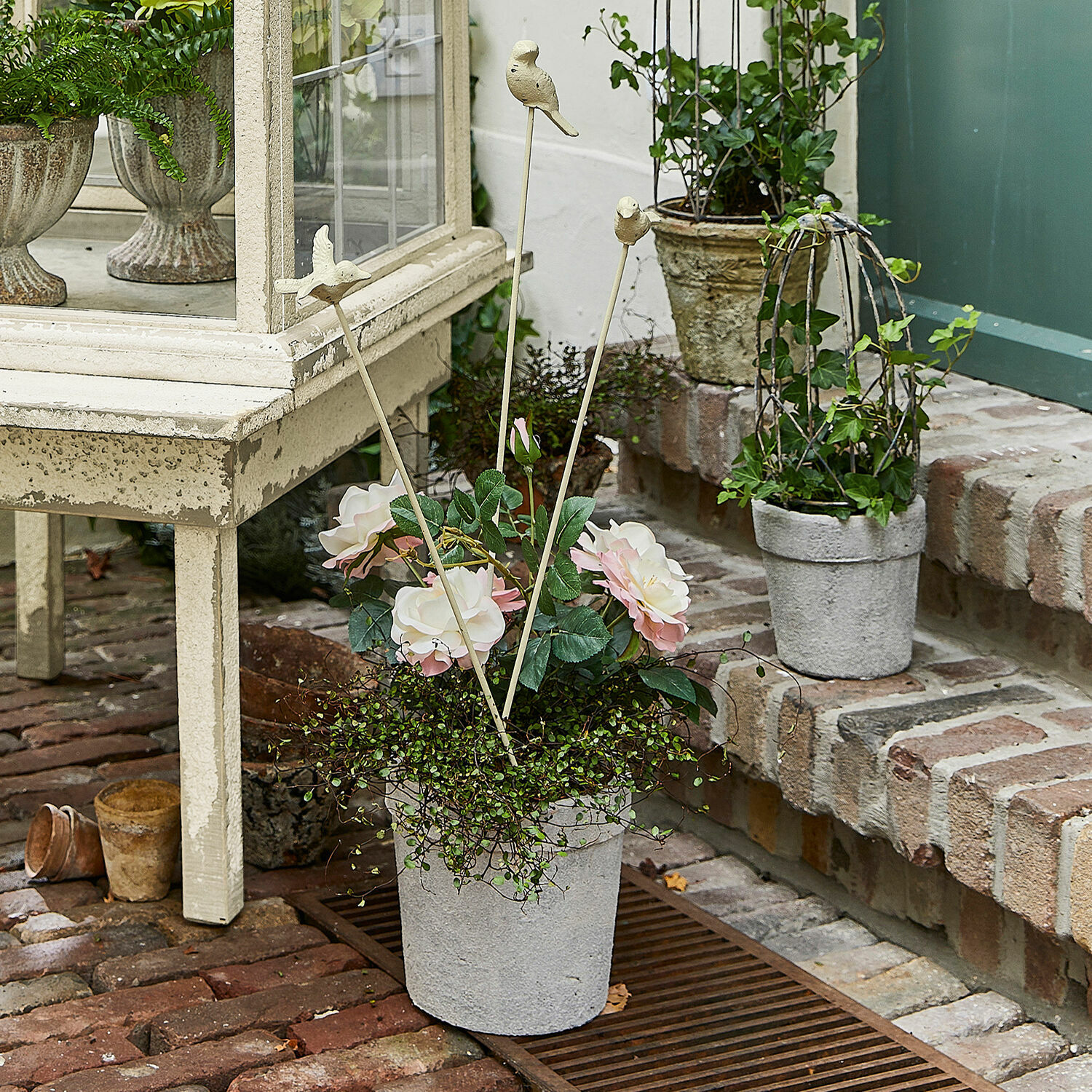 Lot de 3 piques de jardin Colaire