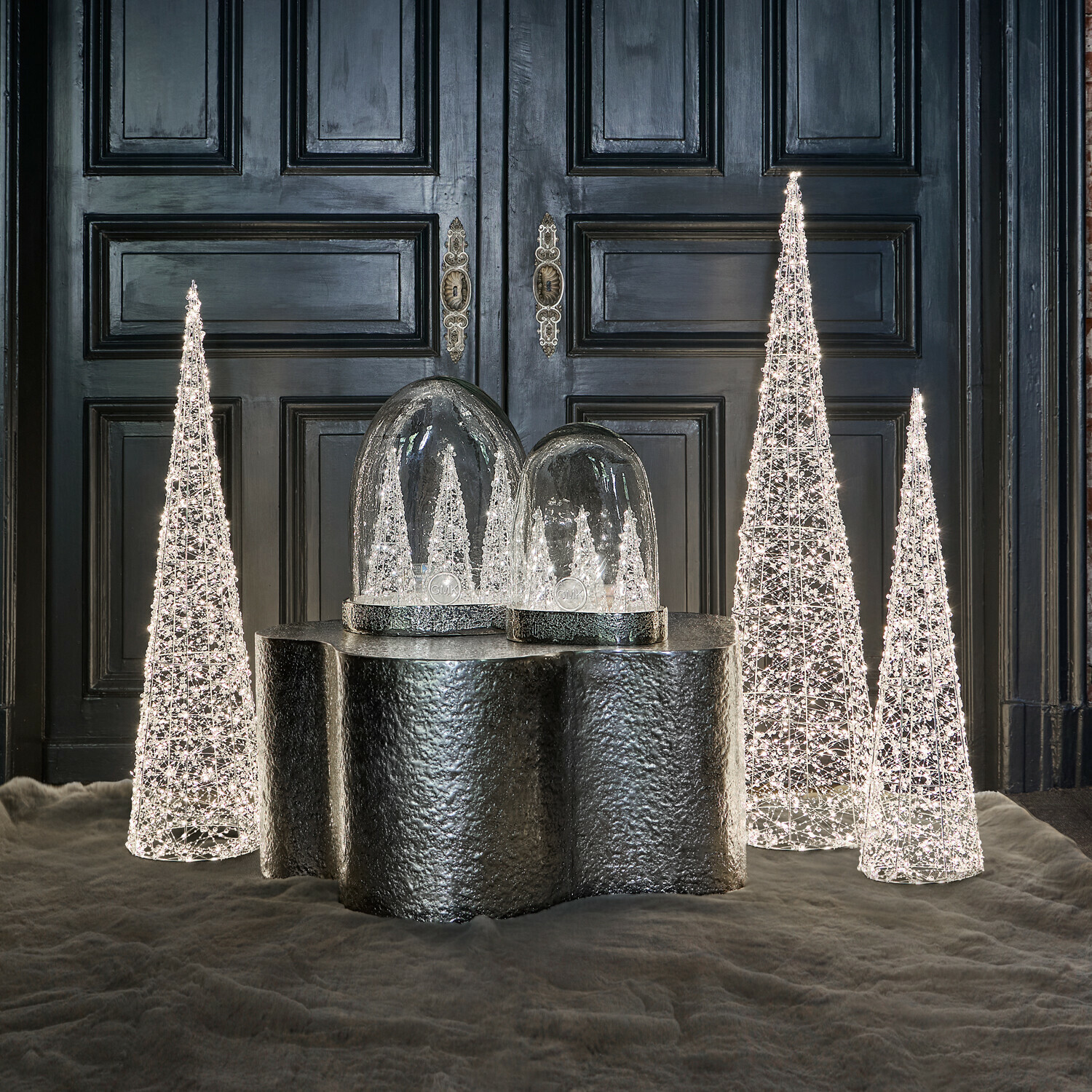 Lot de 3 sapins LED Clairune