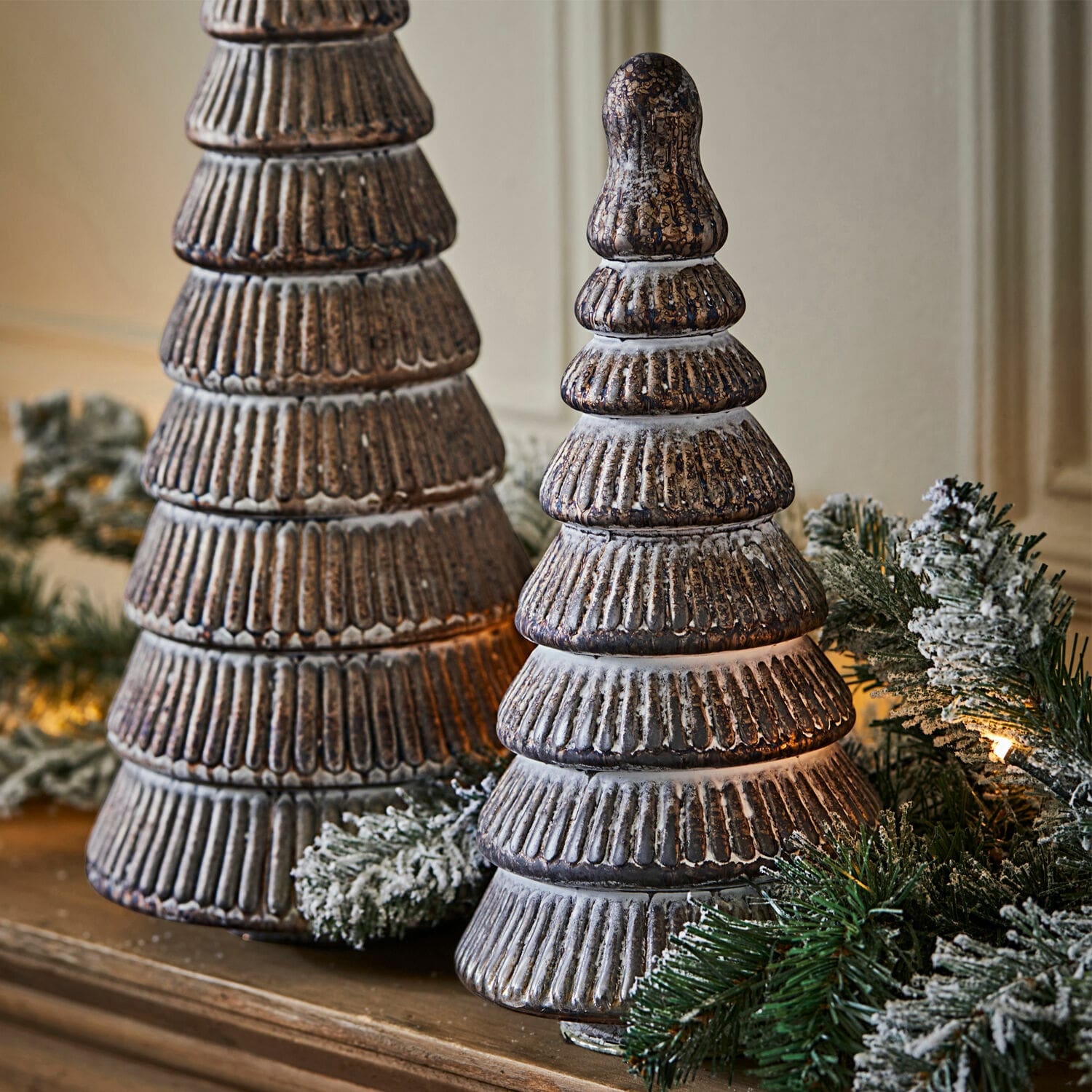 Lot de 2 sapins décoratifs Clarmond