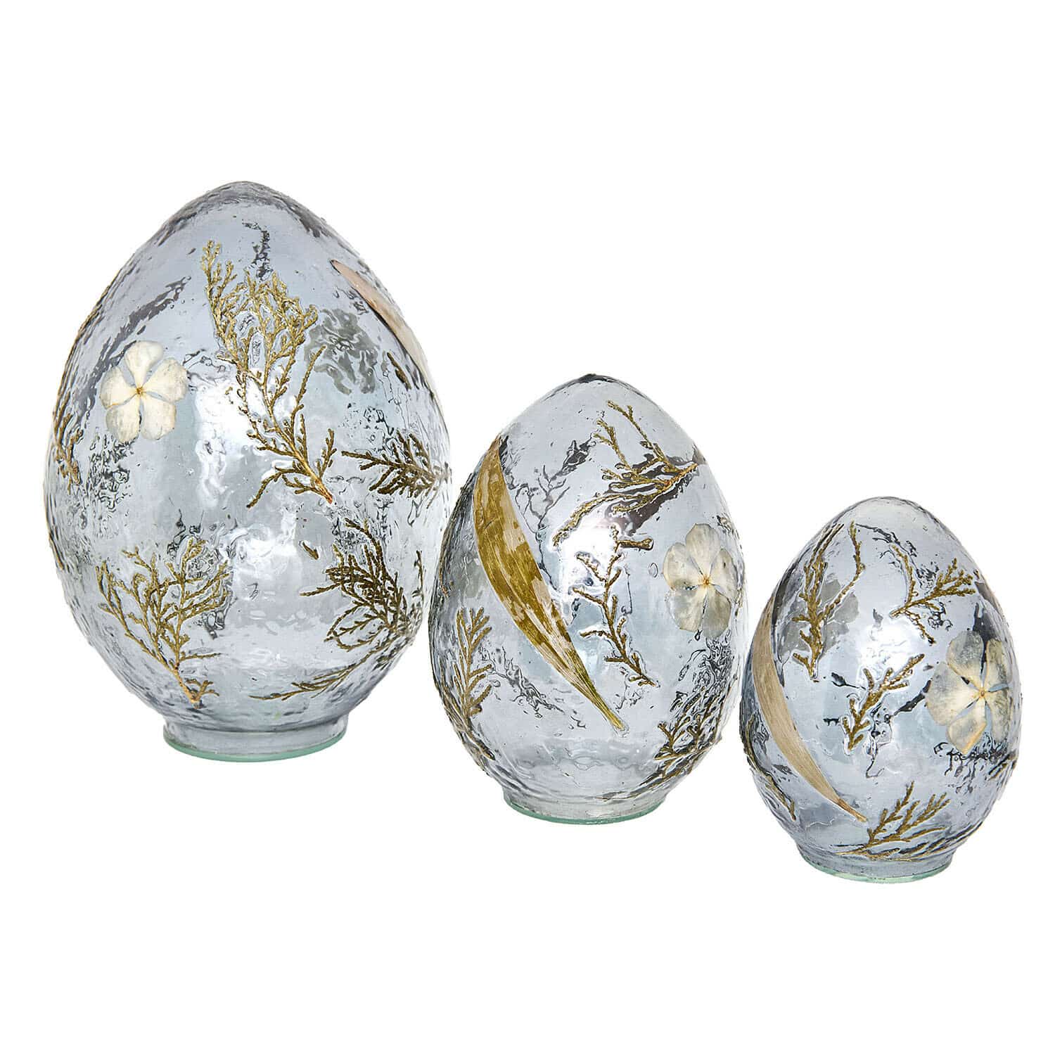 Lot de 3 œufs décoratifs Lunavelle