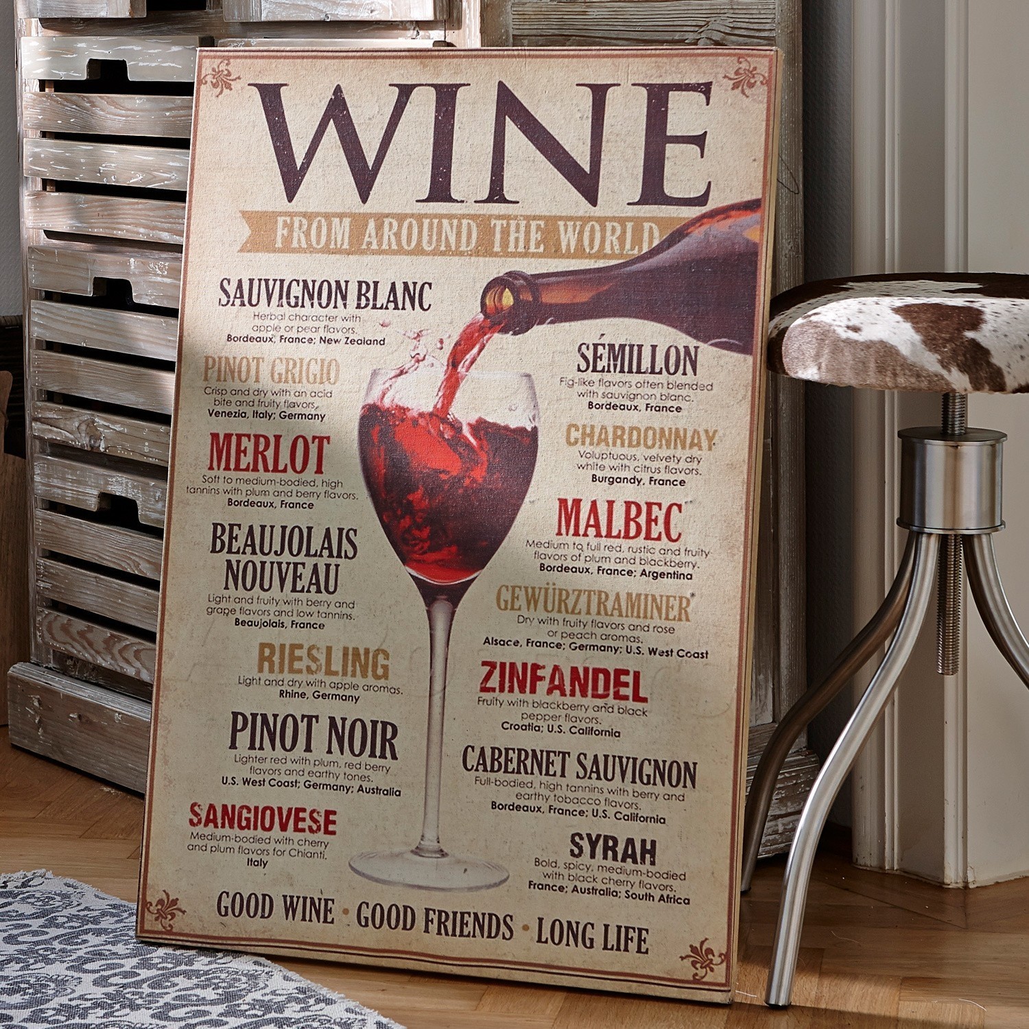 Panneau décoratif Winecard