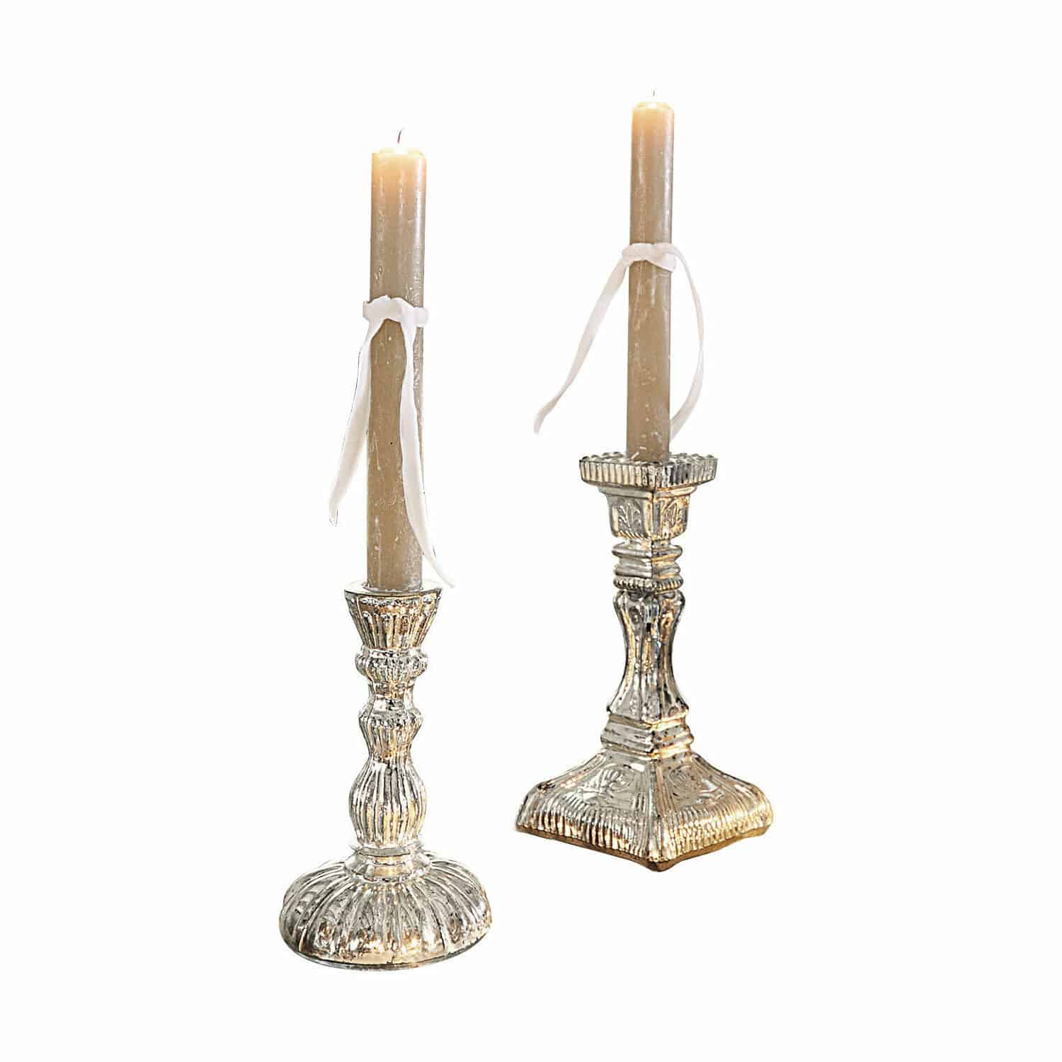 Lot de 2 bougeoirs Shauna