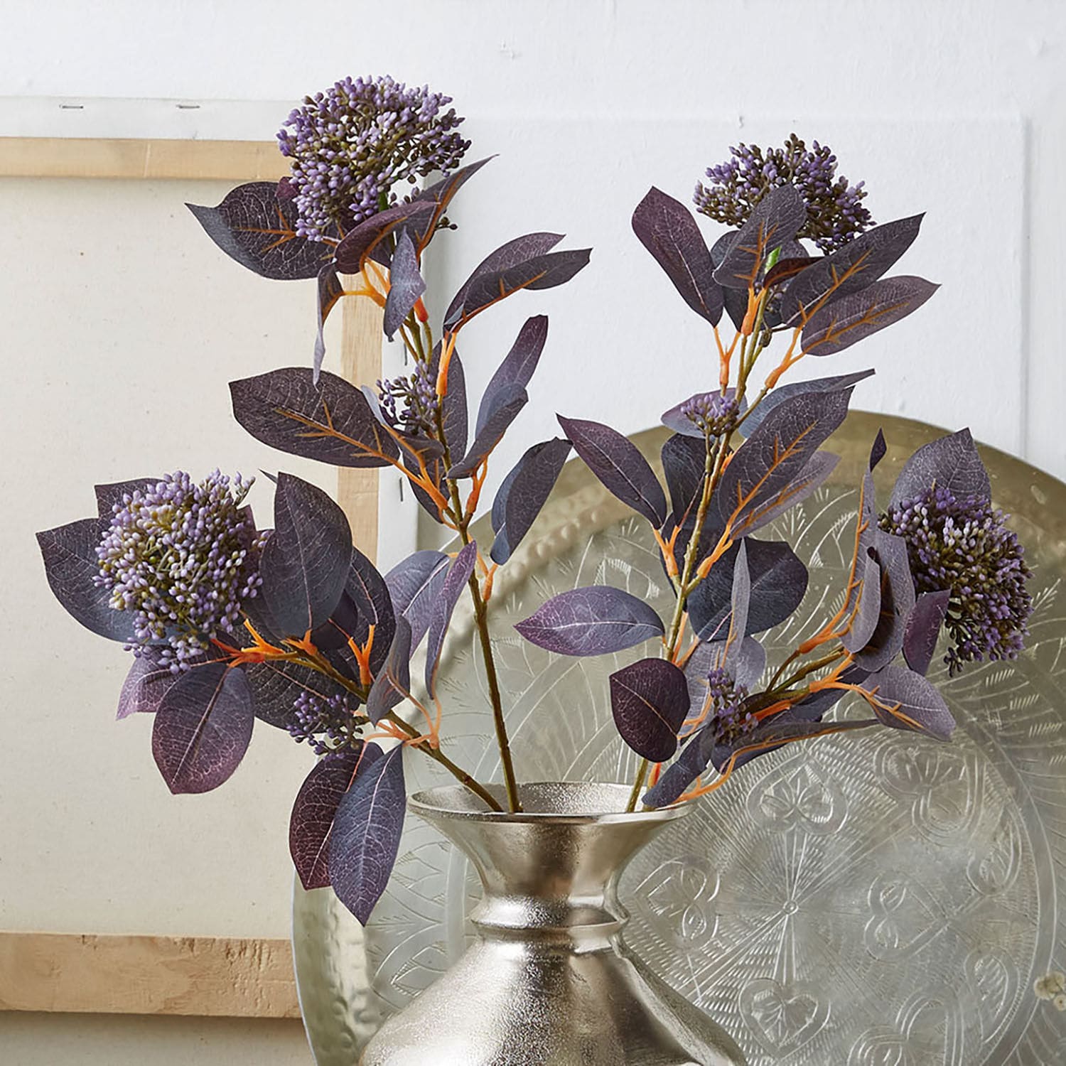 Lot de 3 fleurs décoratives Tilliere