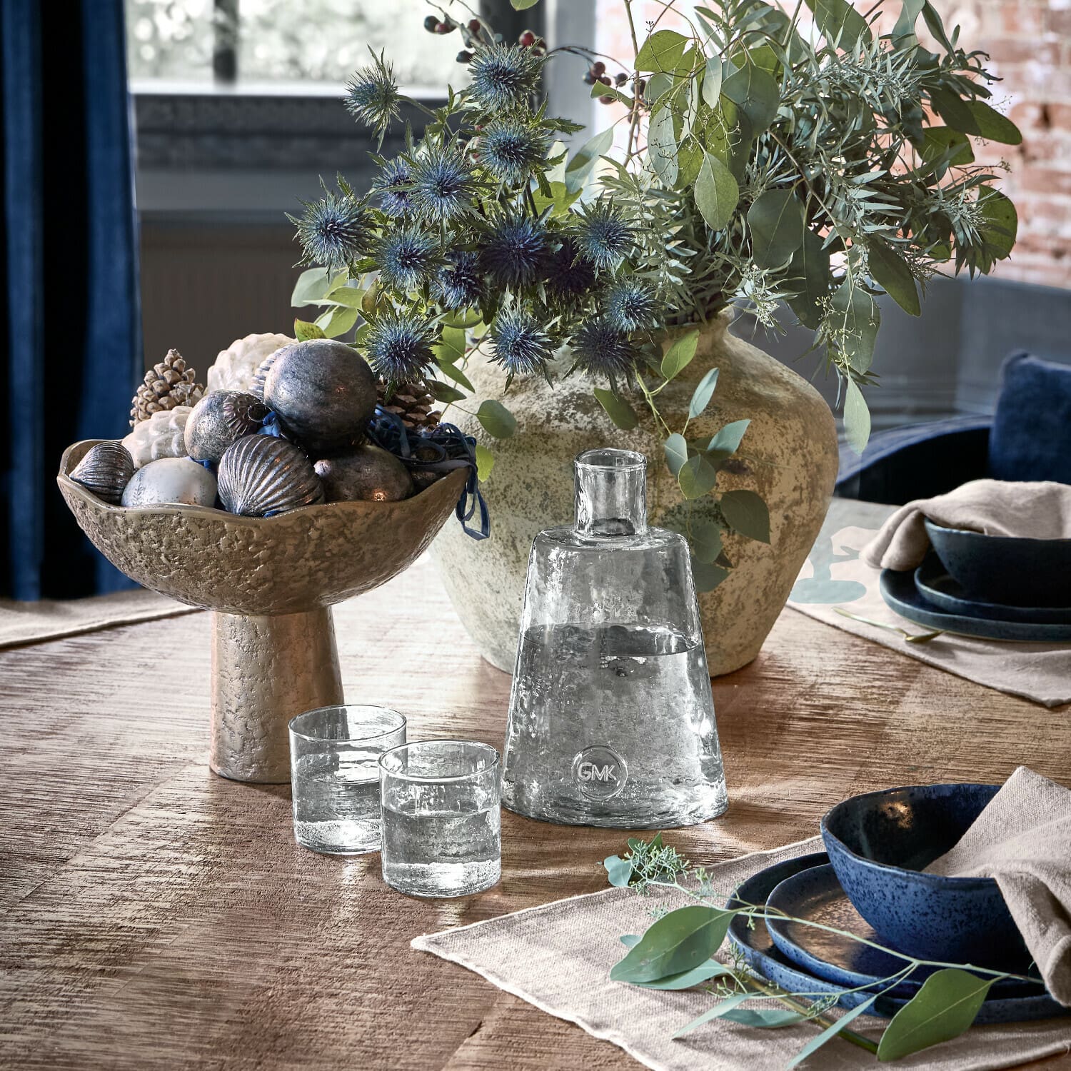 Carafe et 2 verres Elanisa