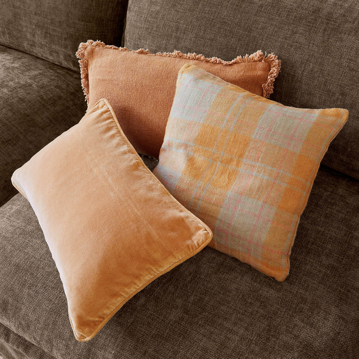 Lot de 3 housses de coussins Léonille