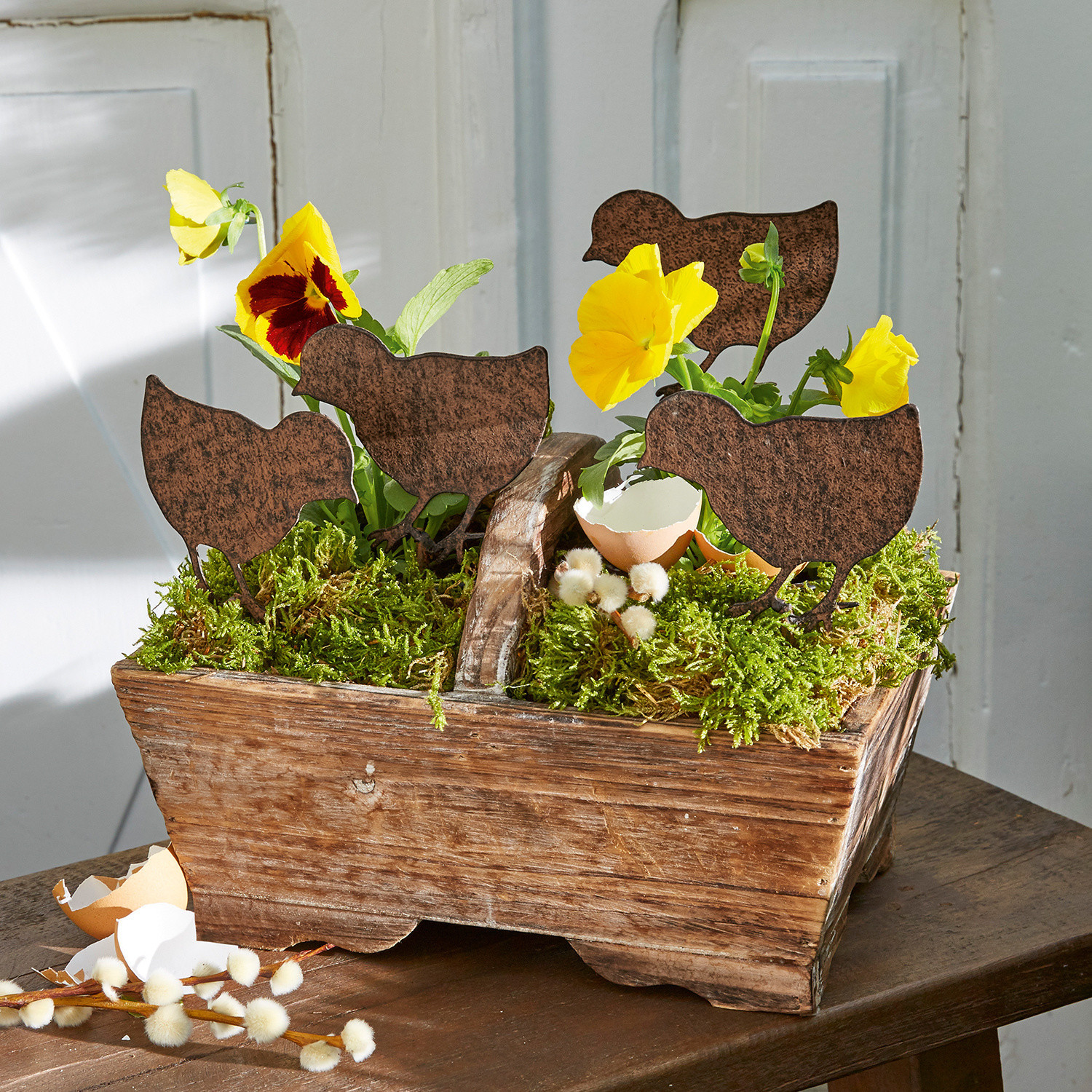 Lot de 4 décorations de jardin Tiago