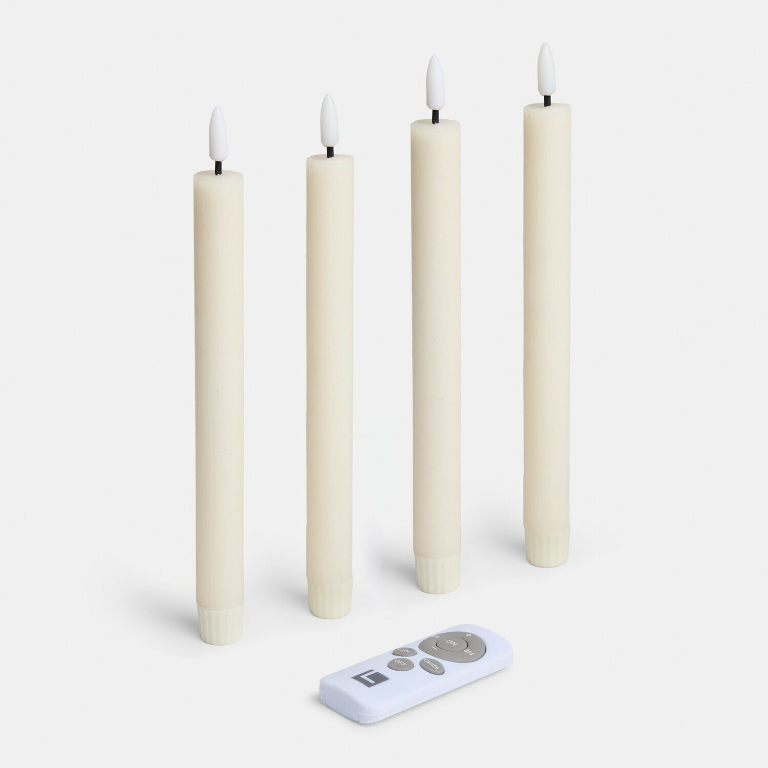 Lot de 4 bougies longues à LED Eldsora