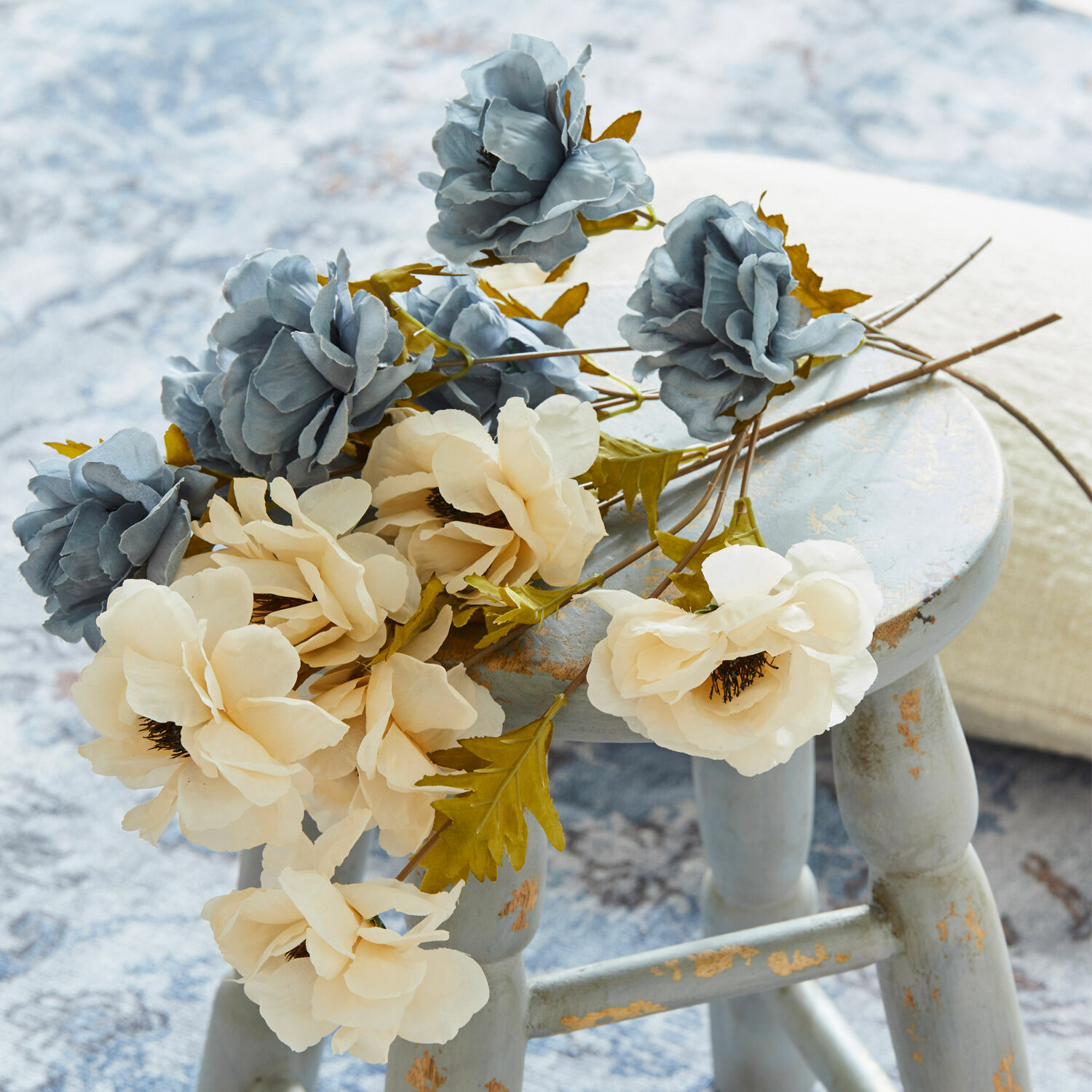 Lot de 4 fleurs décoratives Malagin