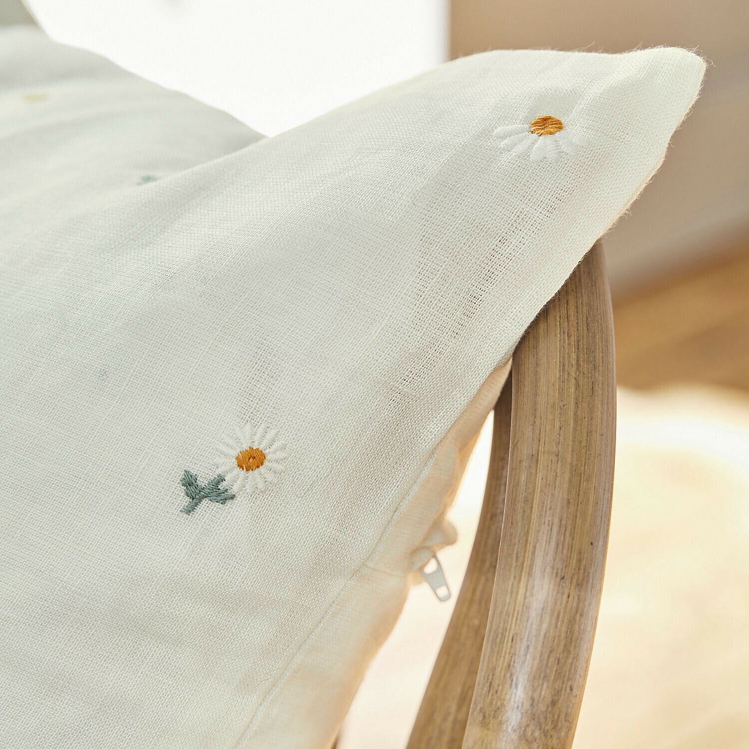 Housse de coussin Poppeline