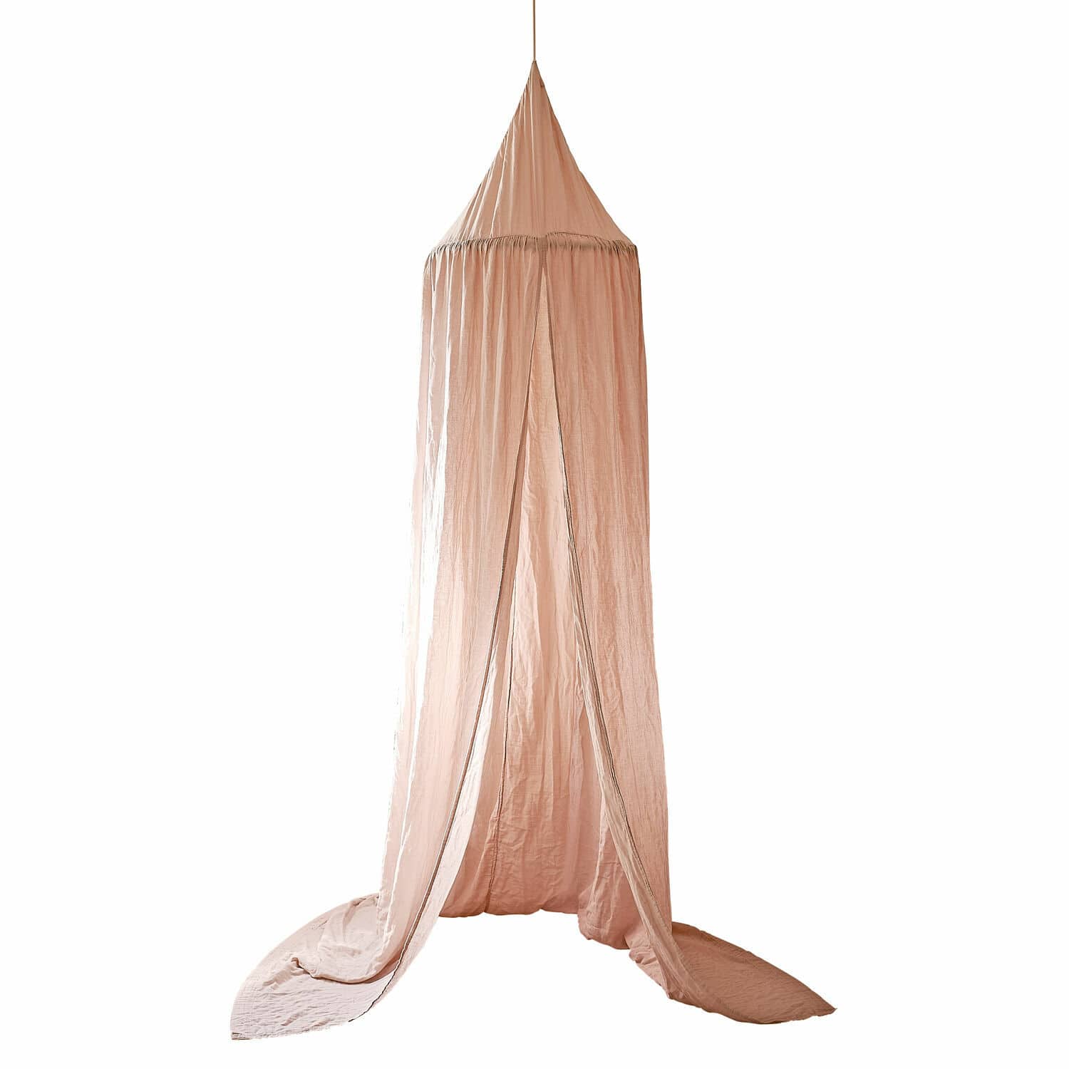 Ciel de lit Lisonne Ciel de lit rose en tissu doux suspendu, décoration pour chambre d'enfant ou chambre à coucher