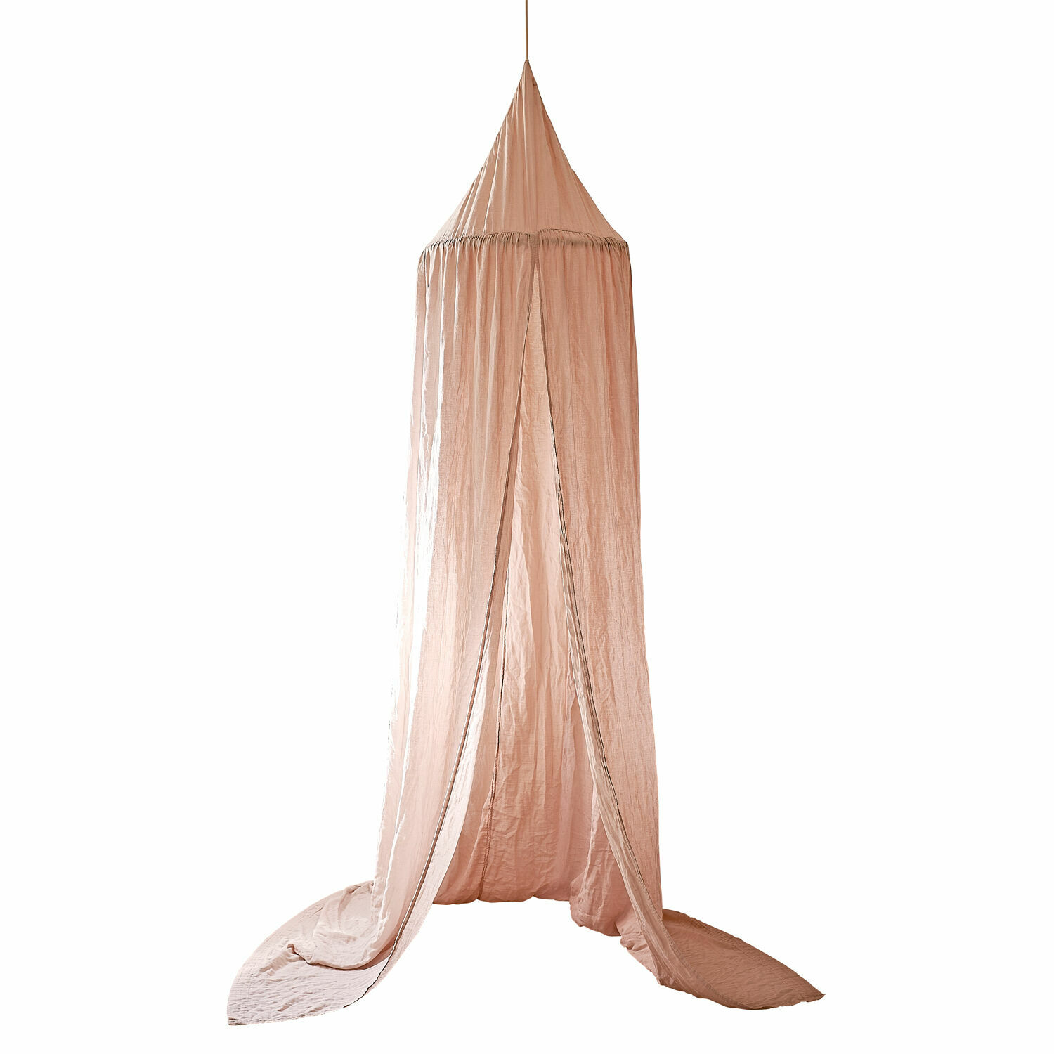 Ciel de lit Lisonne Ciel de lit rose en tissu doux suspendu, décoration pour chambre d'enfant ou chambre à coucher