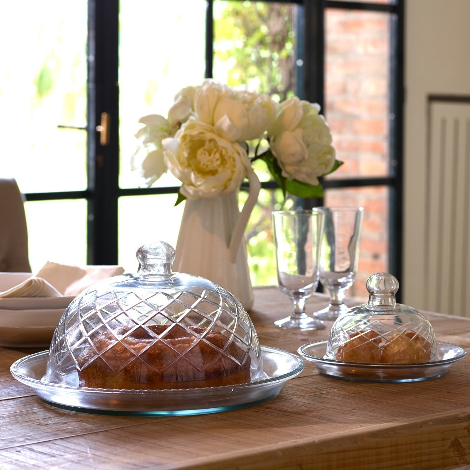 Cloche En Verre Transparent Fait Main 40 Cm - Élégante Protection Pour Décoration