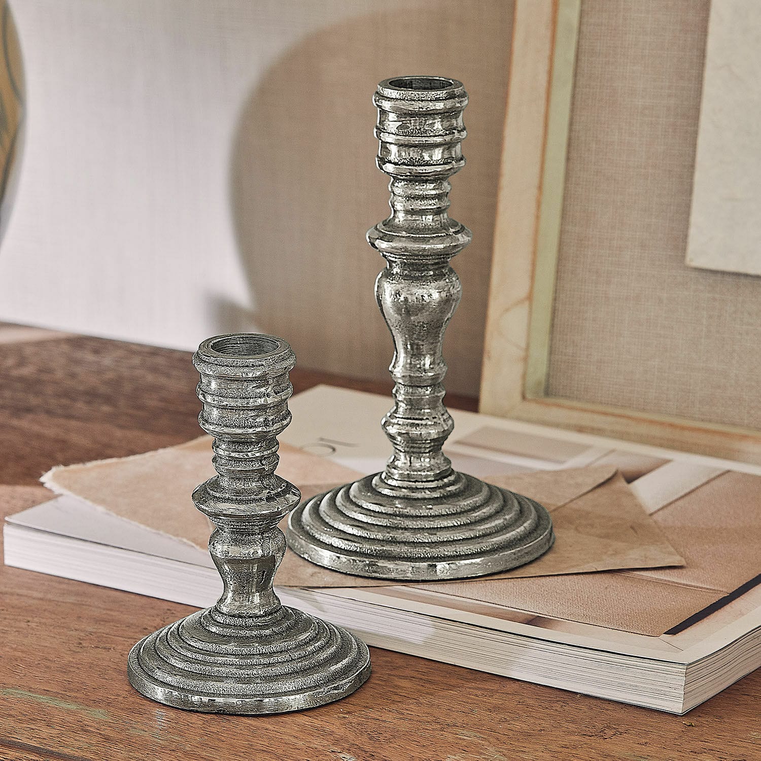 Lot de 2 bougeoirs Plenivo