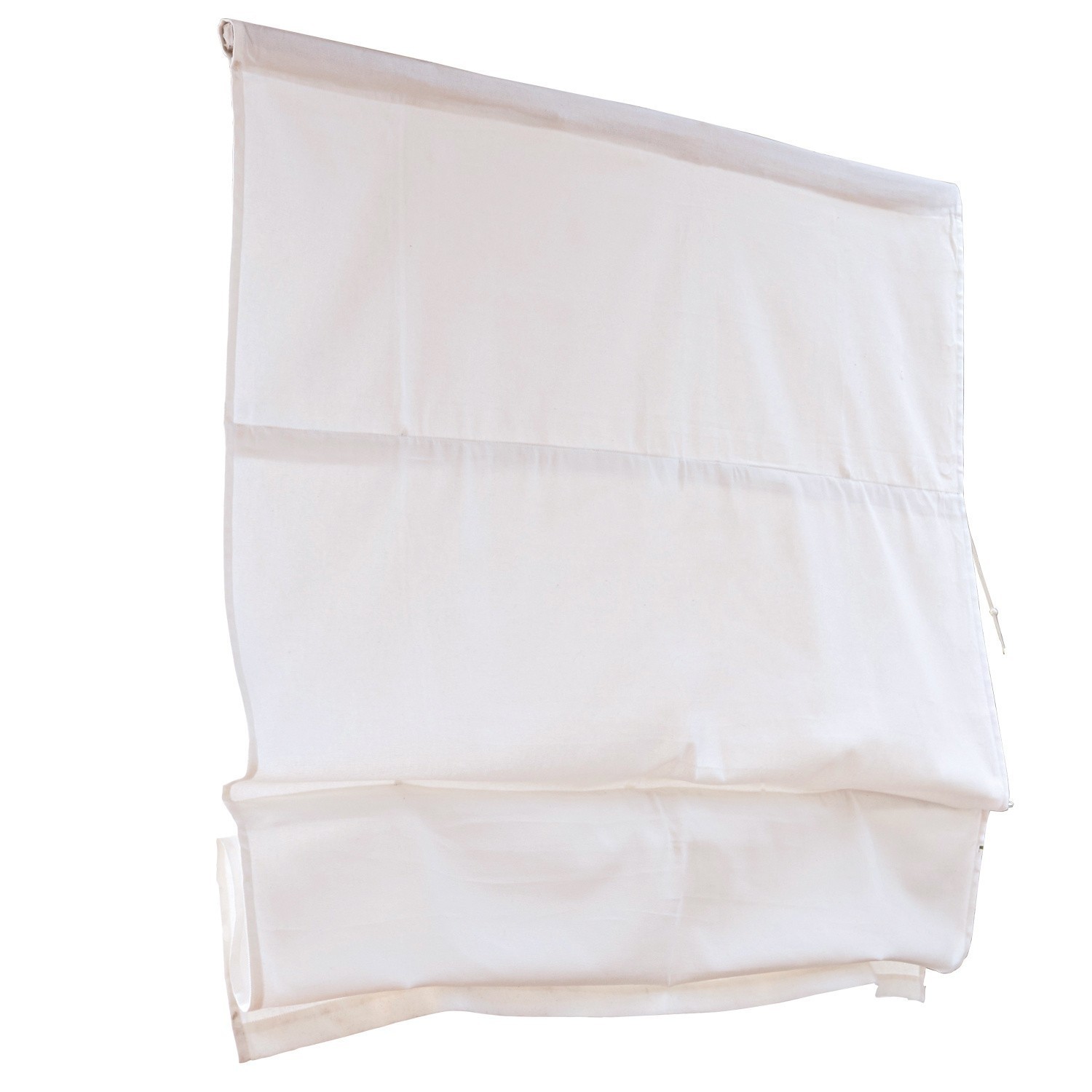 blanc Store plissé blanc Fides en tissu pour décoration de fenêtre et protection solaire