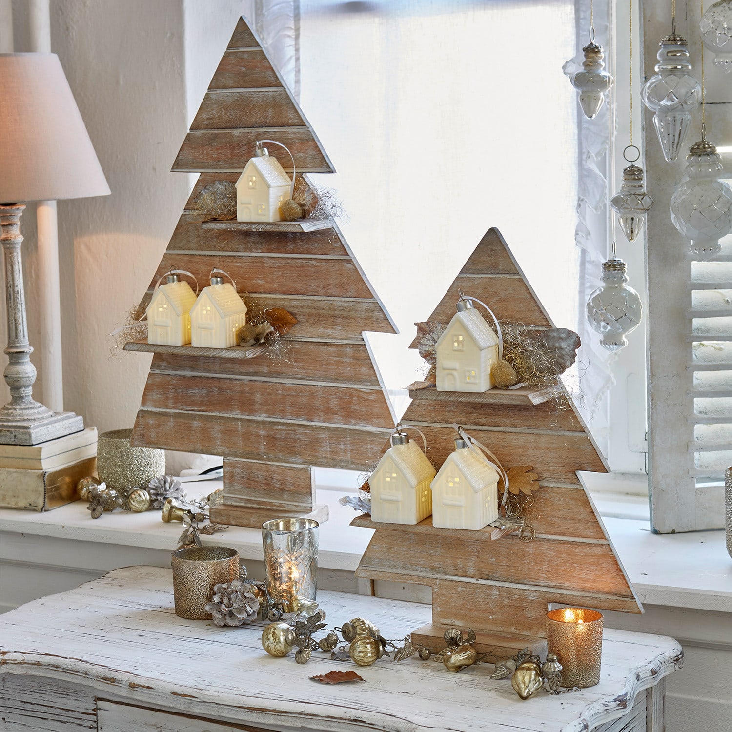 Lot de 2 arbres décoratifs Madelaine