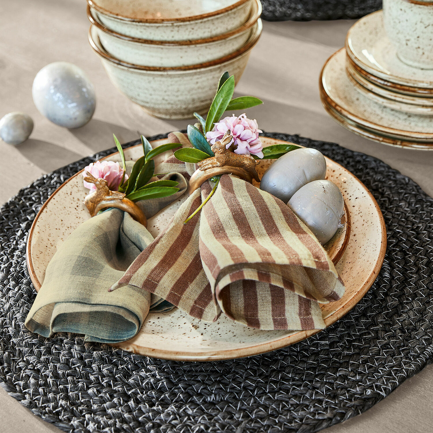 Lot de 4 serviettes de table Brossier