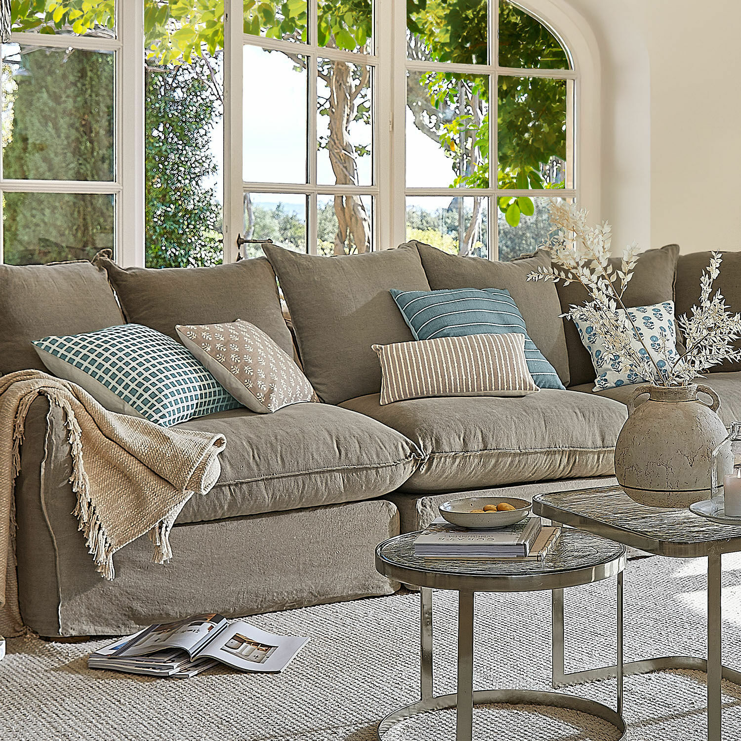 Lot de 5 housses de coussin Xantelle