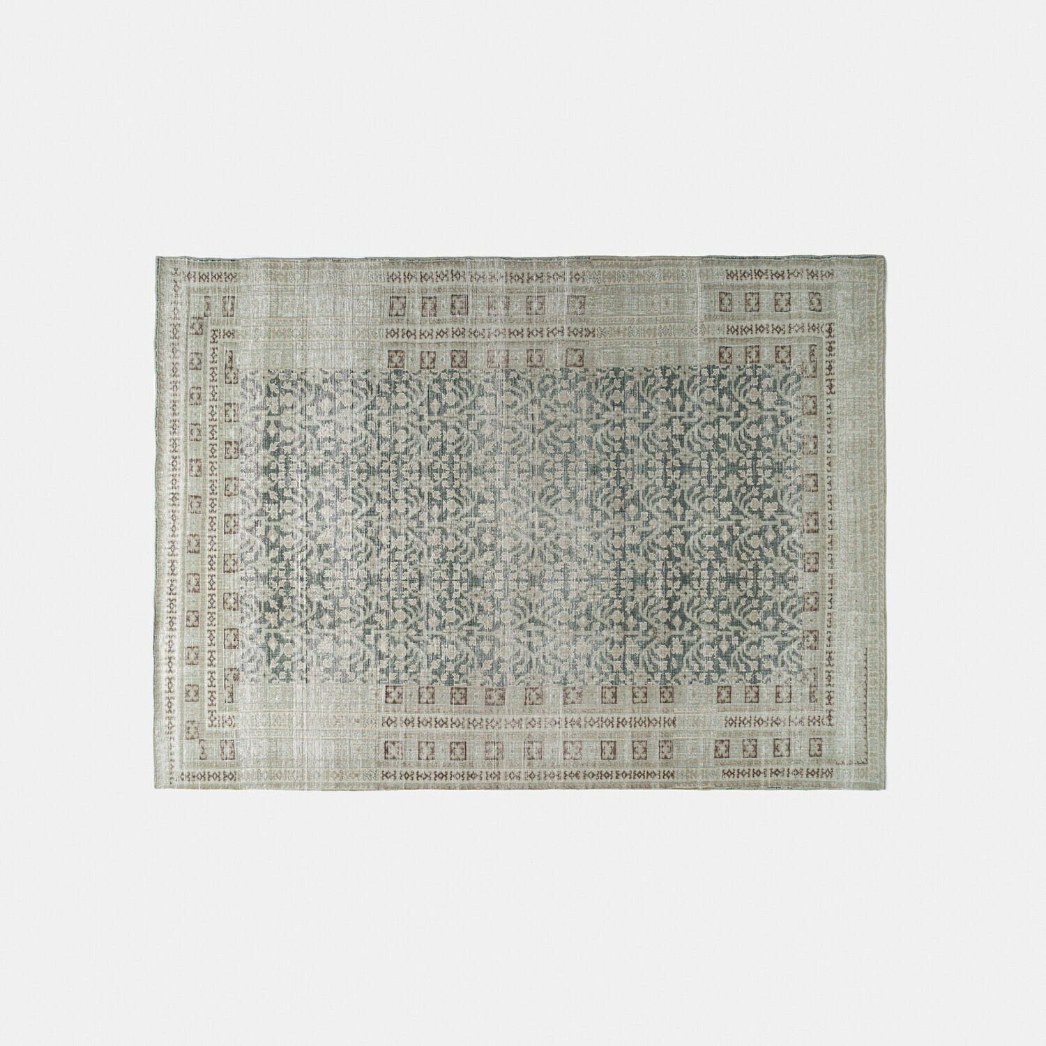 Tapis Nadimah Tapis à motif gris et beige, tissu doux, décoration élégante pour salon moderne